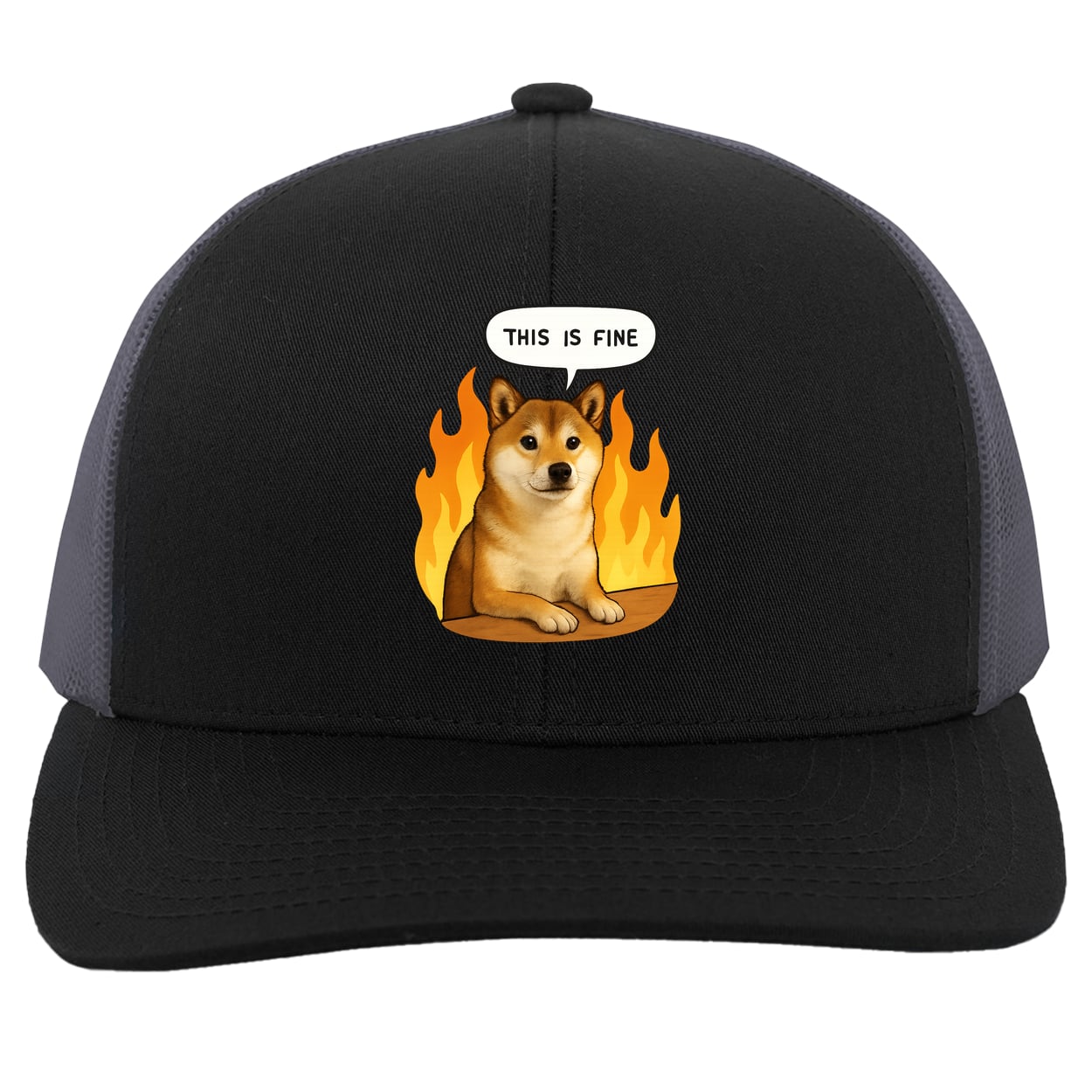 104C Trucker Snap Back - Black/Graphite