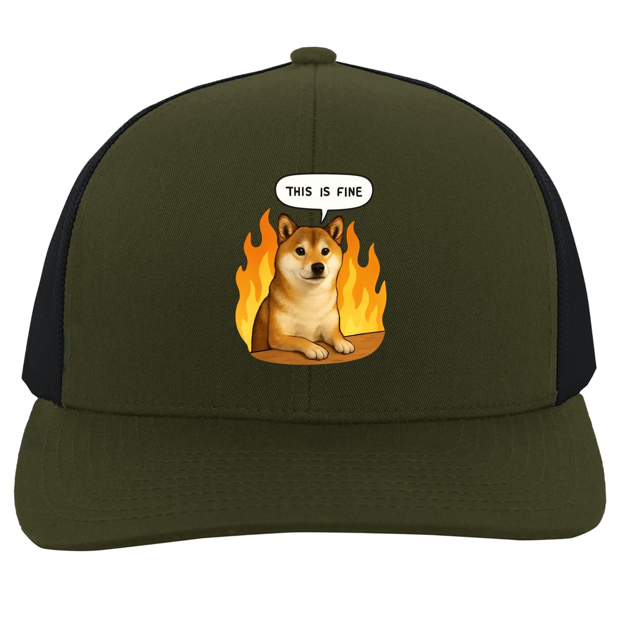104C Trucker Snap Back - Moss/Charcoal