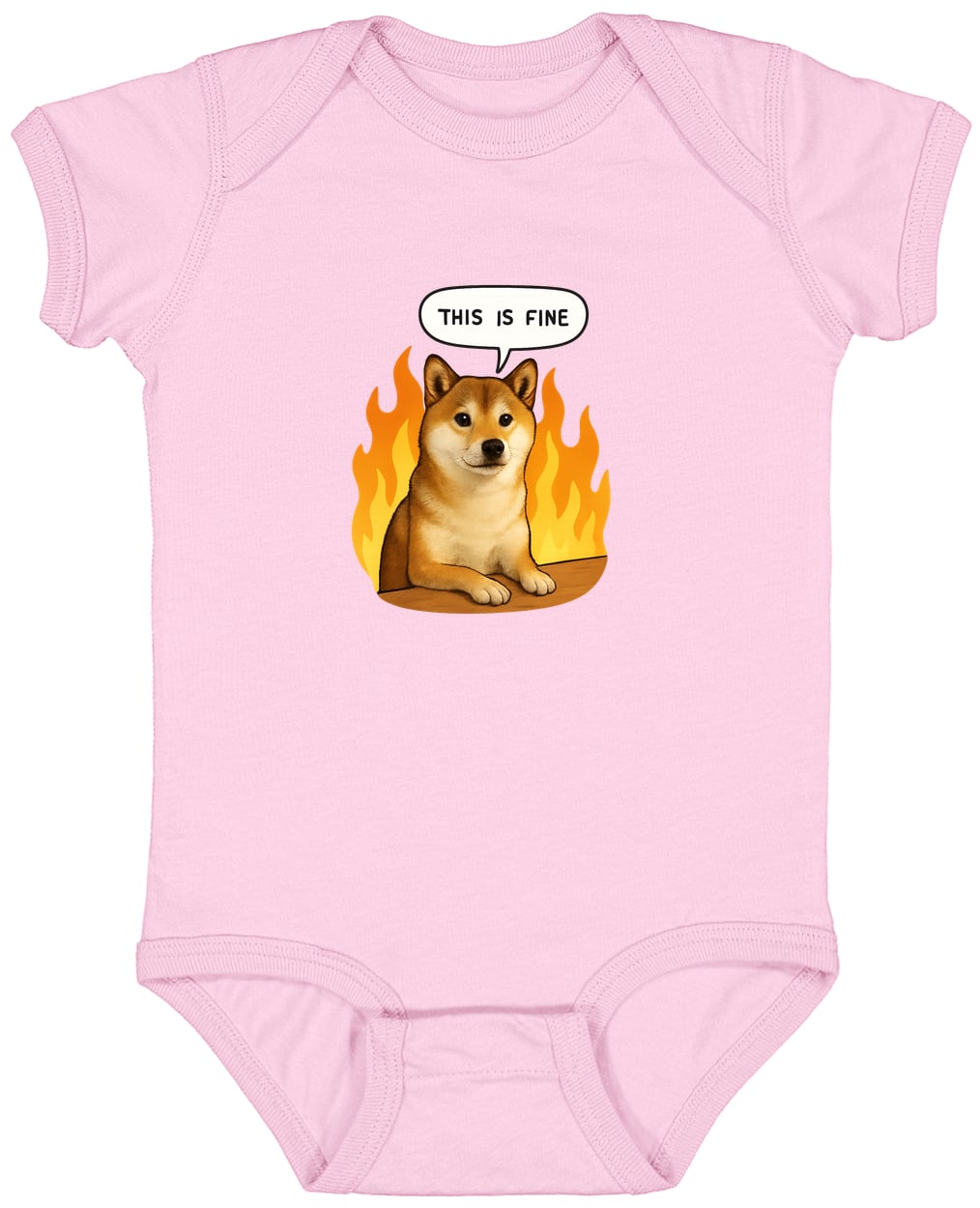 4424 Infant Fine Jersey Bodysuit - Pink