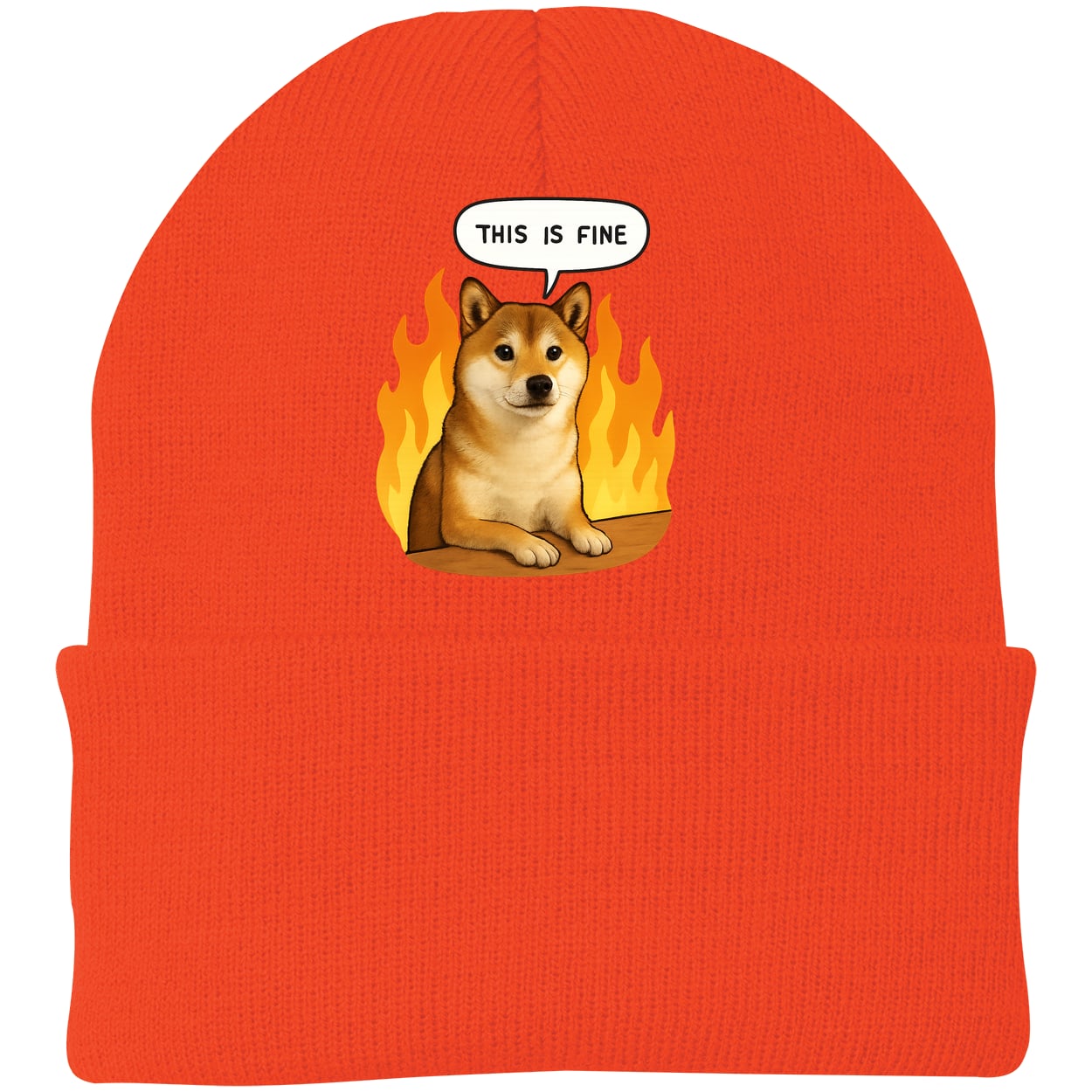 CP90 Port & Company Knit Beanie - Athletic Orange