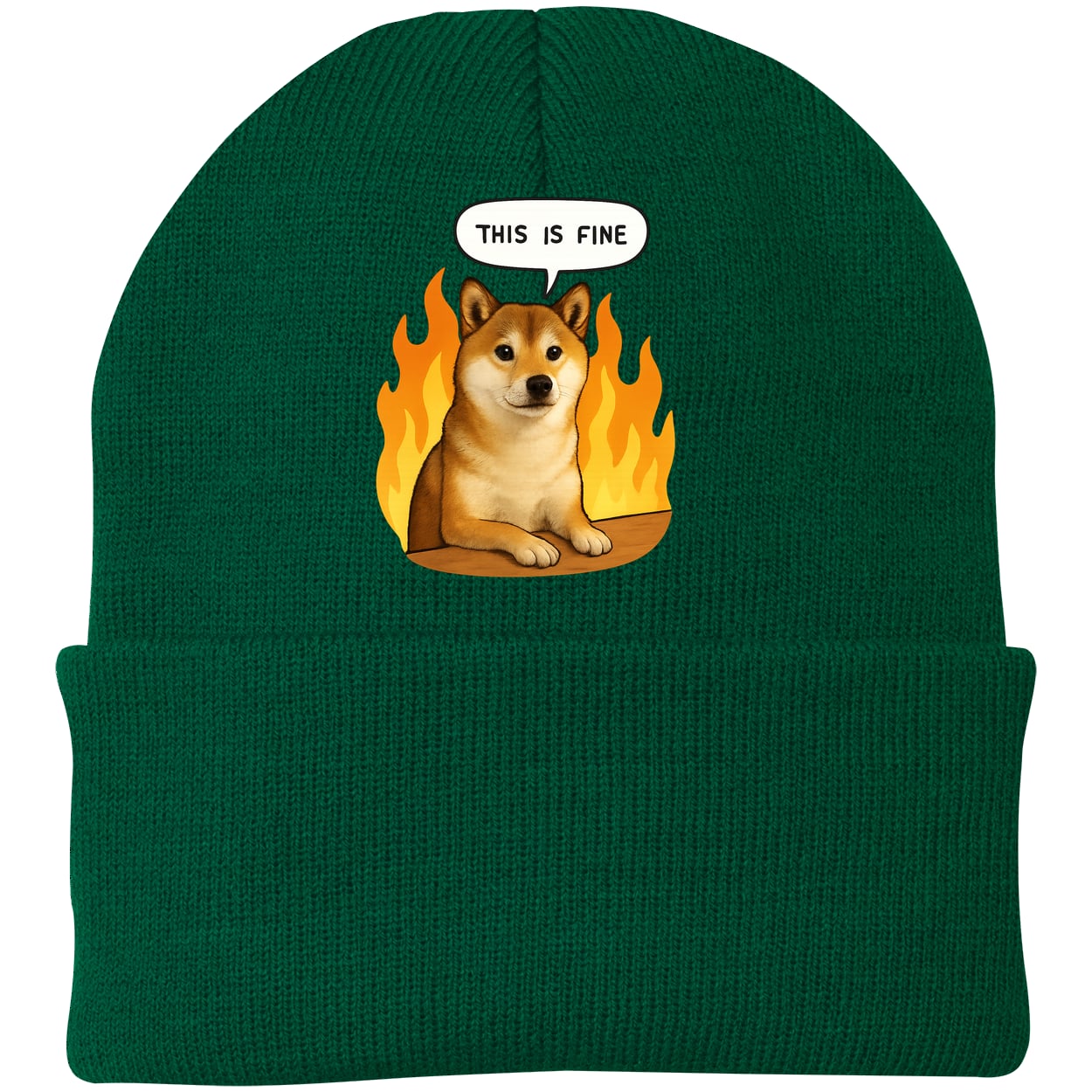 CP90 Port & Company Knit Beanie - Athletic Green