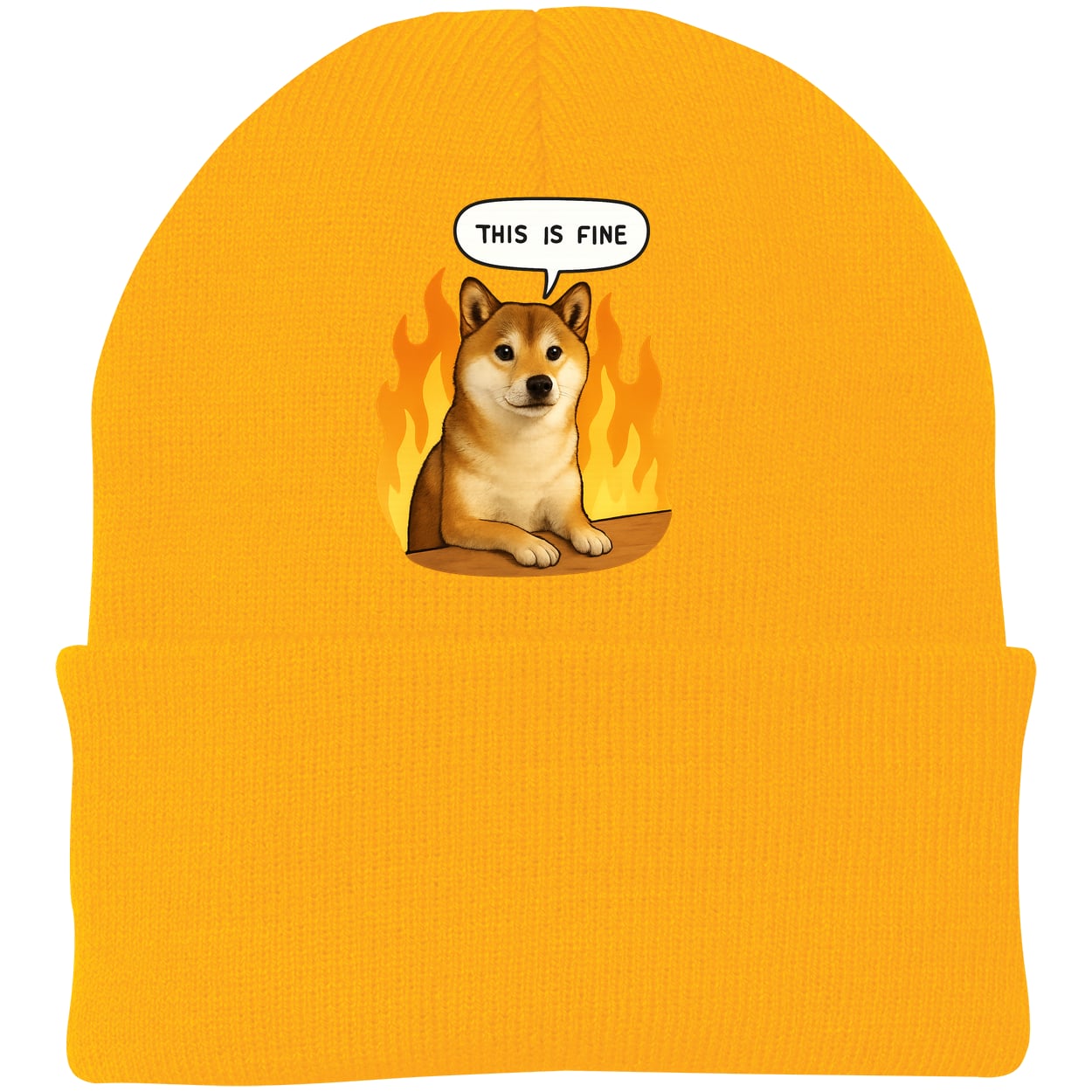 CP90 Port & Company Knit Beanie - Athletic Gold