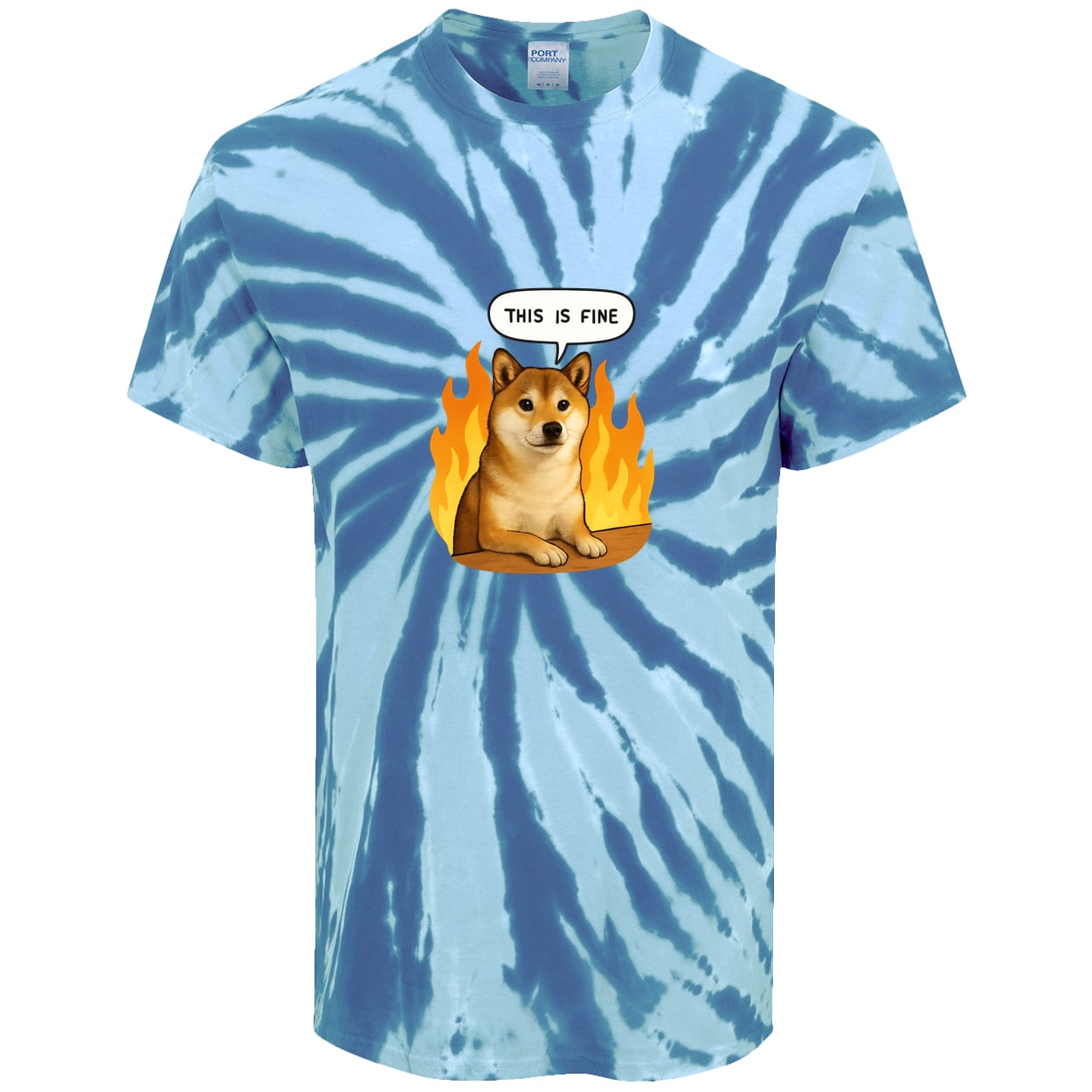 PC147 Port & Company Tie-Dye Tee - Royal