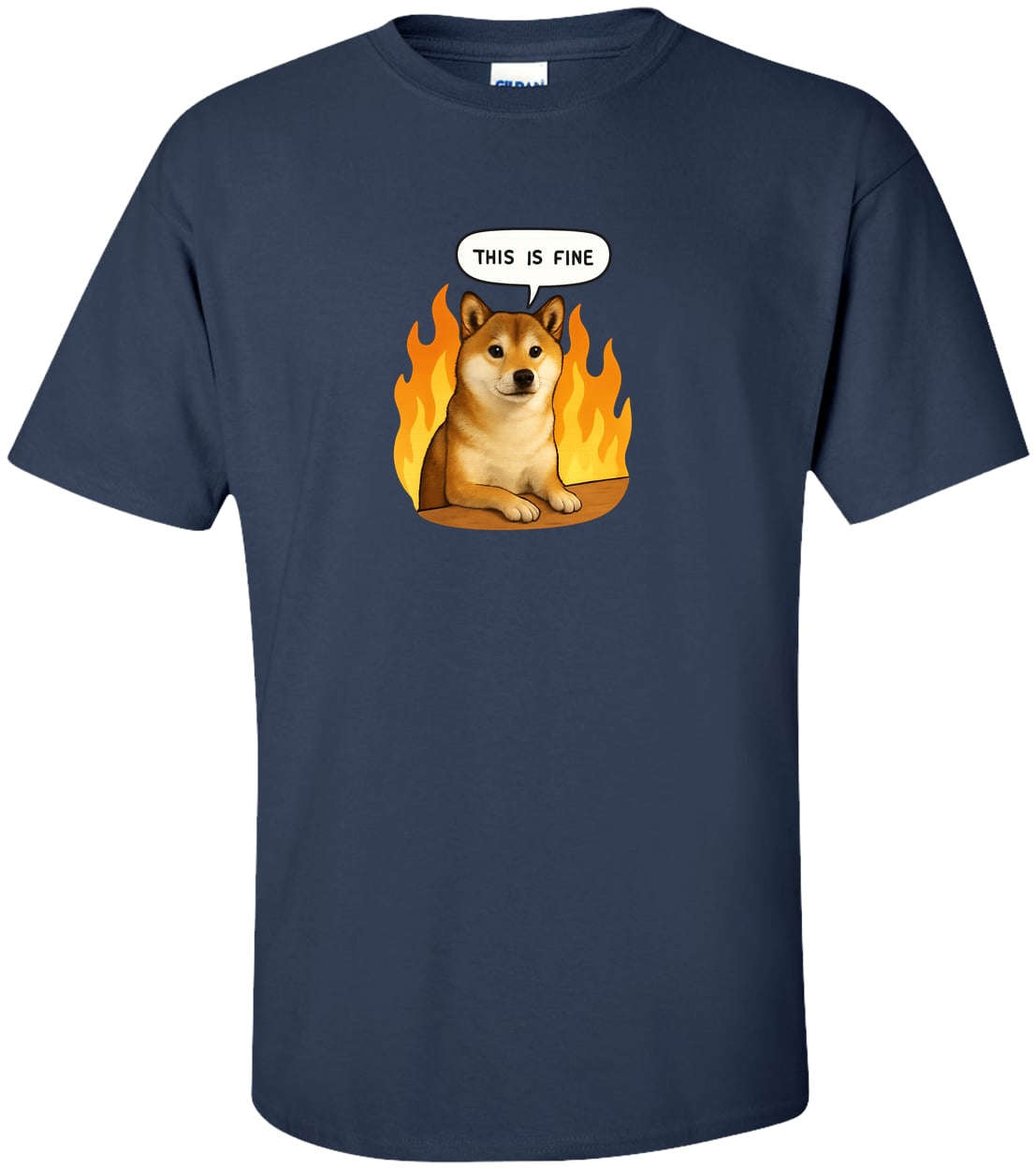 G200T Gildan Mens Tall Ultra Cotton Tee - Navy