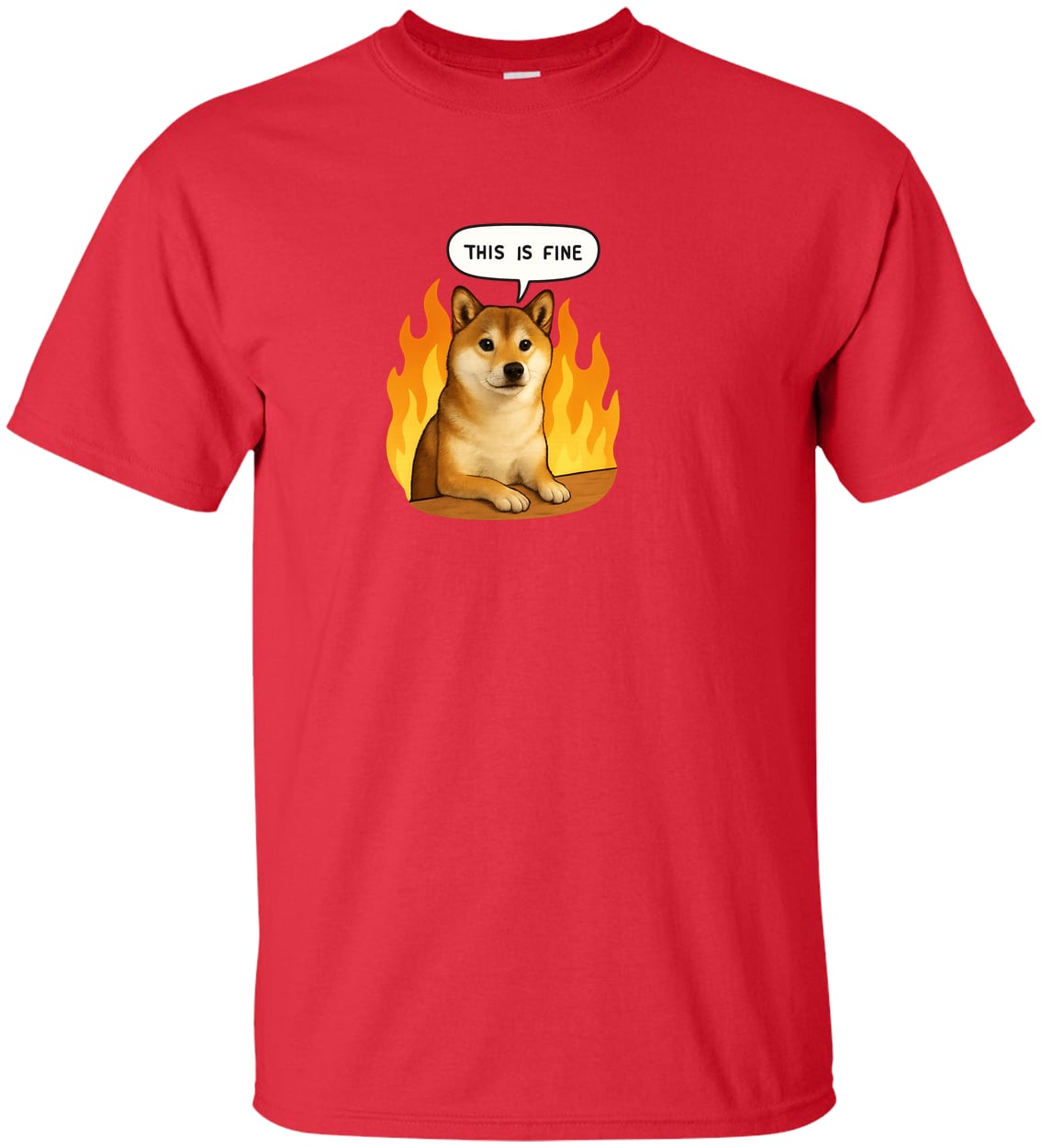 G200T Gildan Mens Tall Ultra Cotton Tee - Red