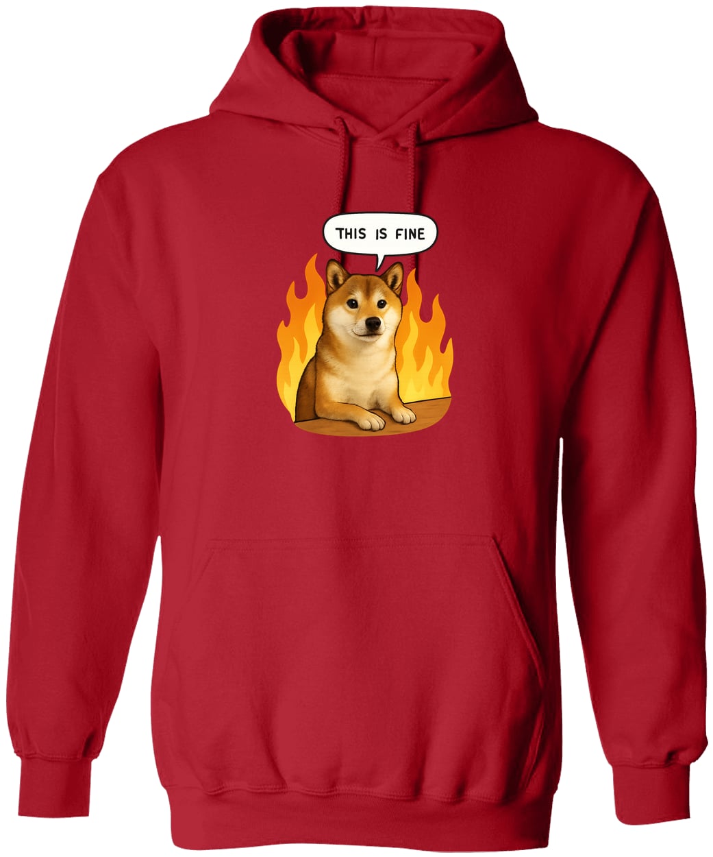 G185 Gildan Pullover Hoodie - Red
