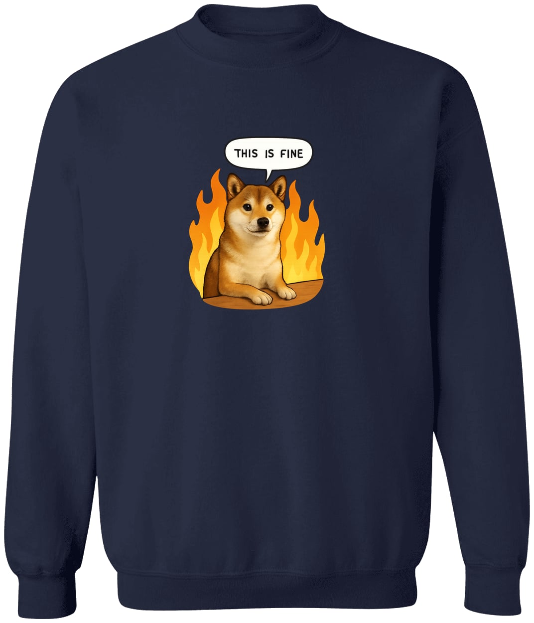 G180 Gildan Crewneck Pullover Sweatshirt - Navy