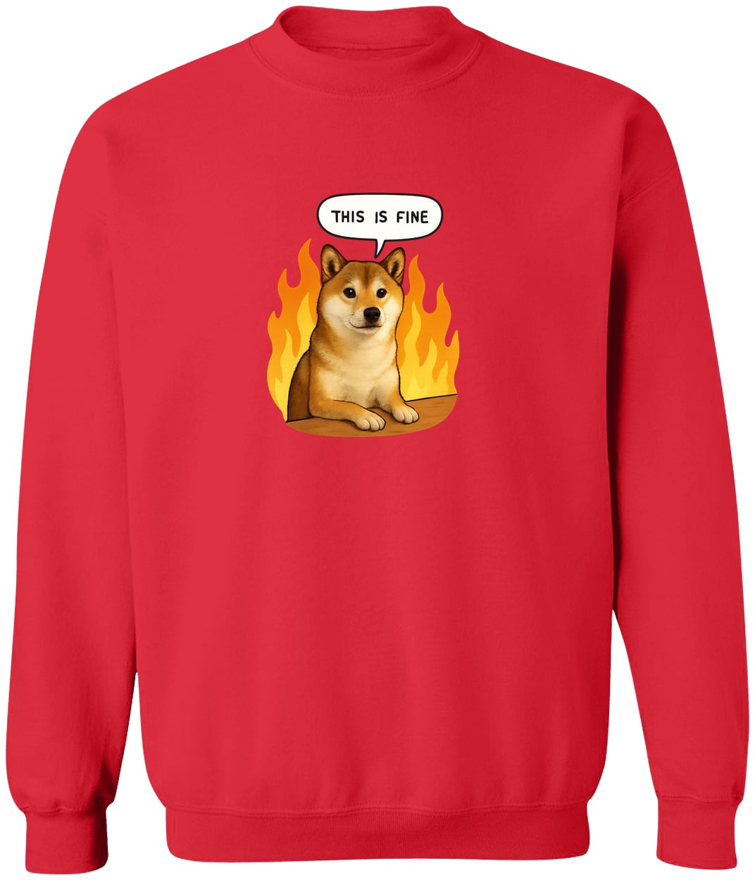 G180 Gildan Crewneck Pullover Sweatshirt - Red