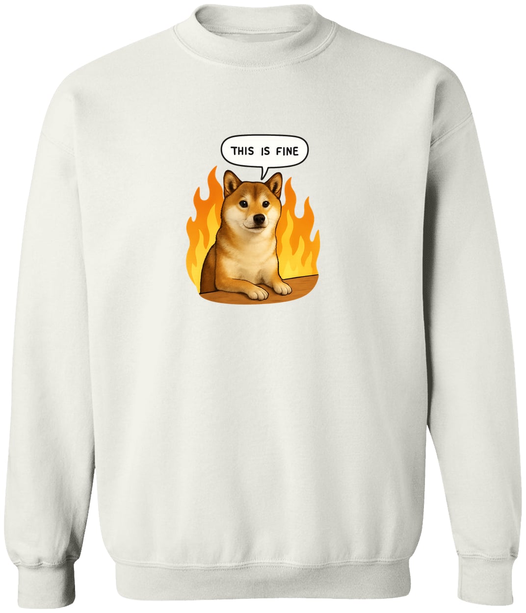 G180 Gildan Crewneck Pullover Sweatshirt - White