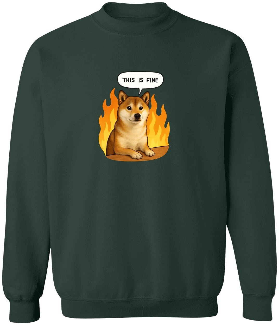 G180 Gildan Crewneck Pullover Sweatshirt - Forest Green