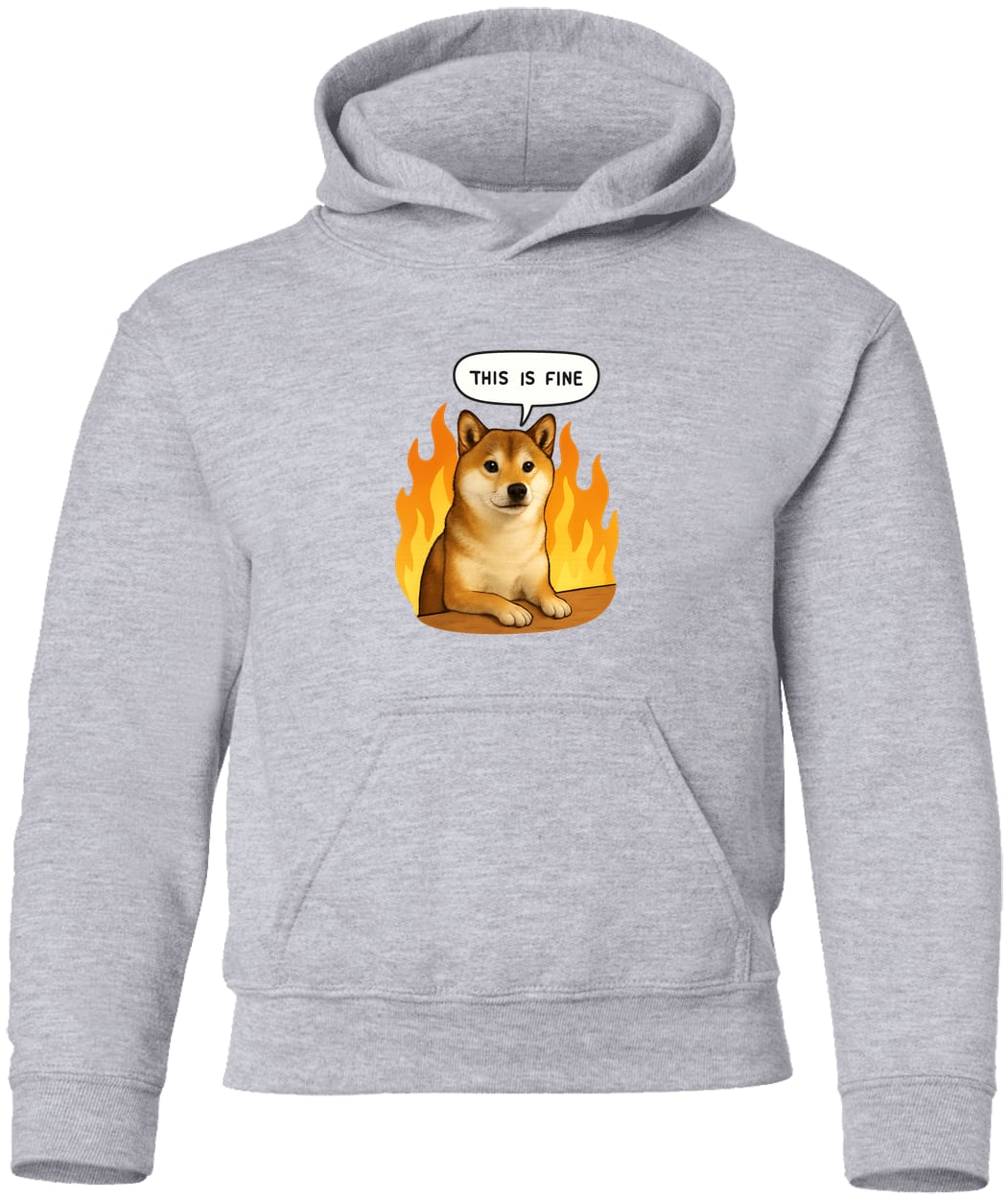 G185B Gildan Youth Pullover Hoodie - Sport Grey
