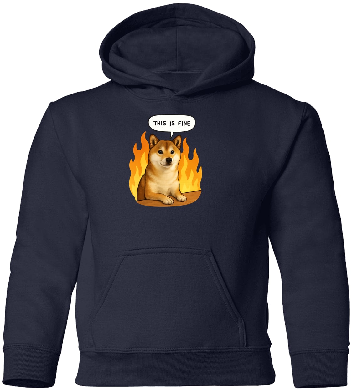 G185B Gildan Youth Pullover Hoodie - Navy