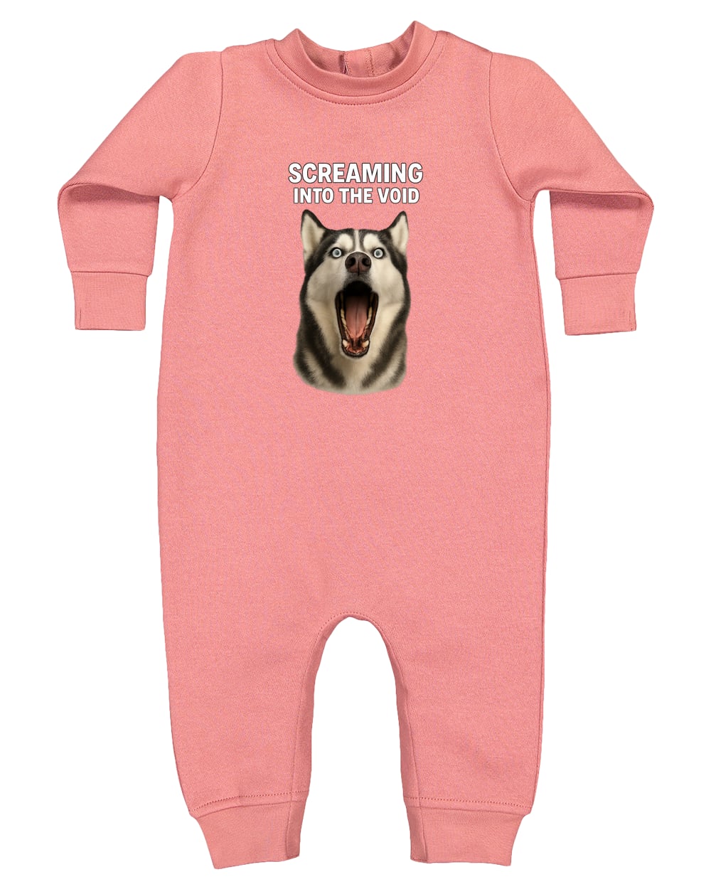 4447 Rabbit Skins Infant Fleece One-Piece Bodysuit - Mauvelous