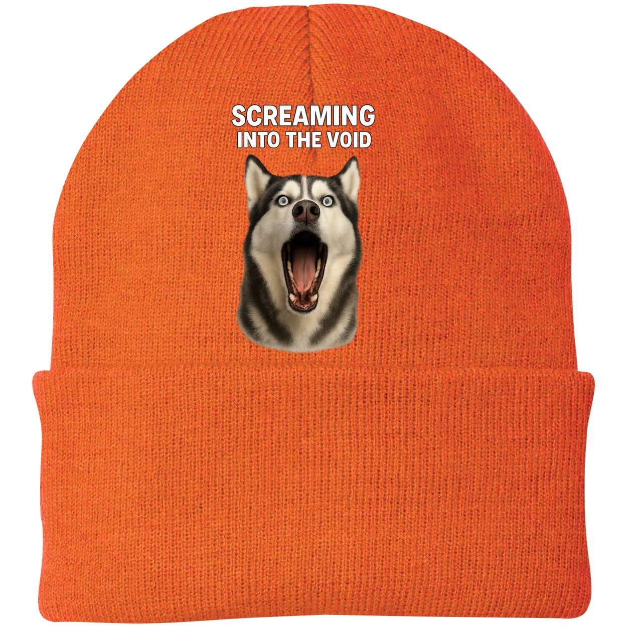 CP90 Port & Company Knit Beanie - Neon Orange