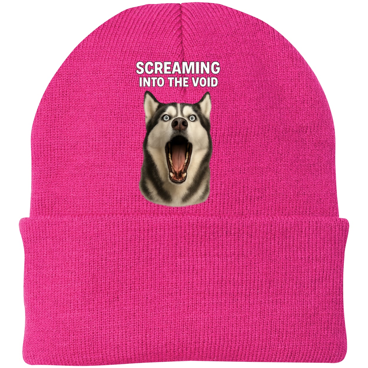 CP90 Port & Company Knit Beanie - Neon Pink