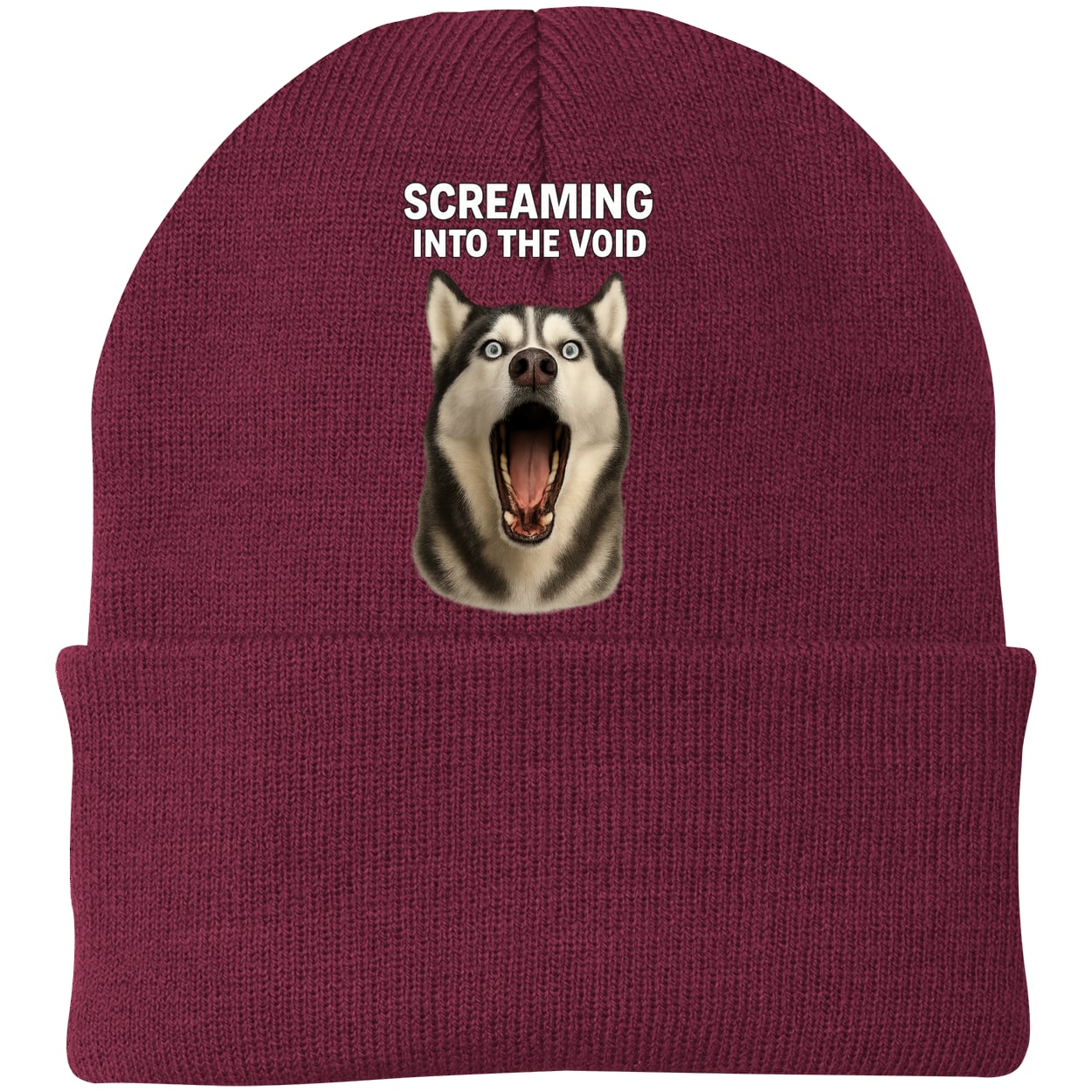 CP90 Port & Company Knit Beanie - Maroon
