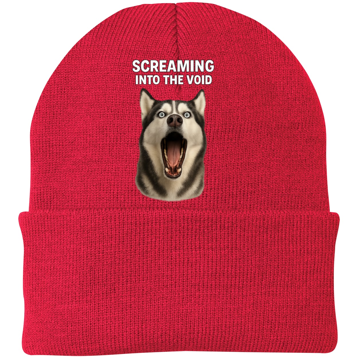 CP90 Port & Company Knit Beanie - Athletic Red