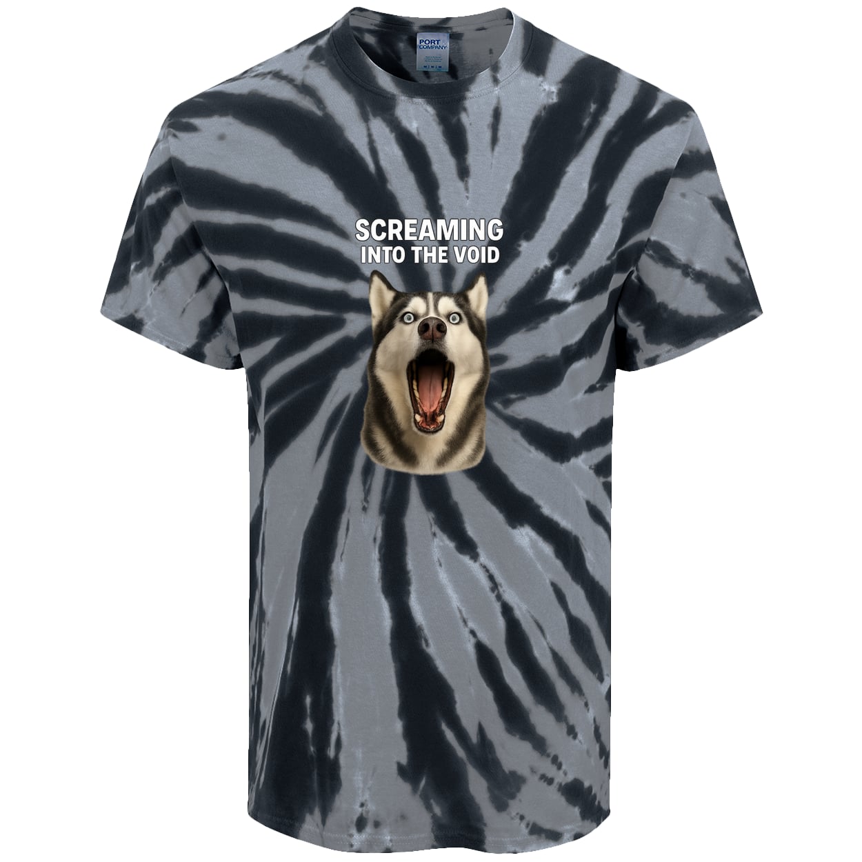 PC147 Port & Company Tie-Dye Tee - Black
