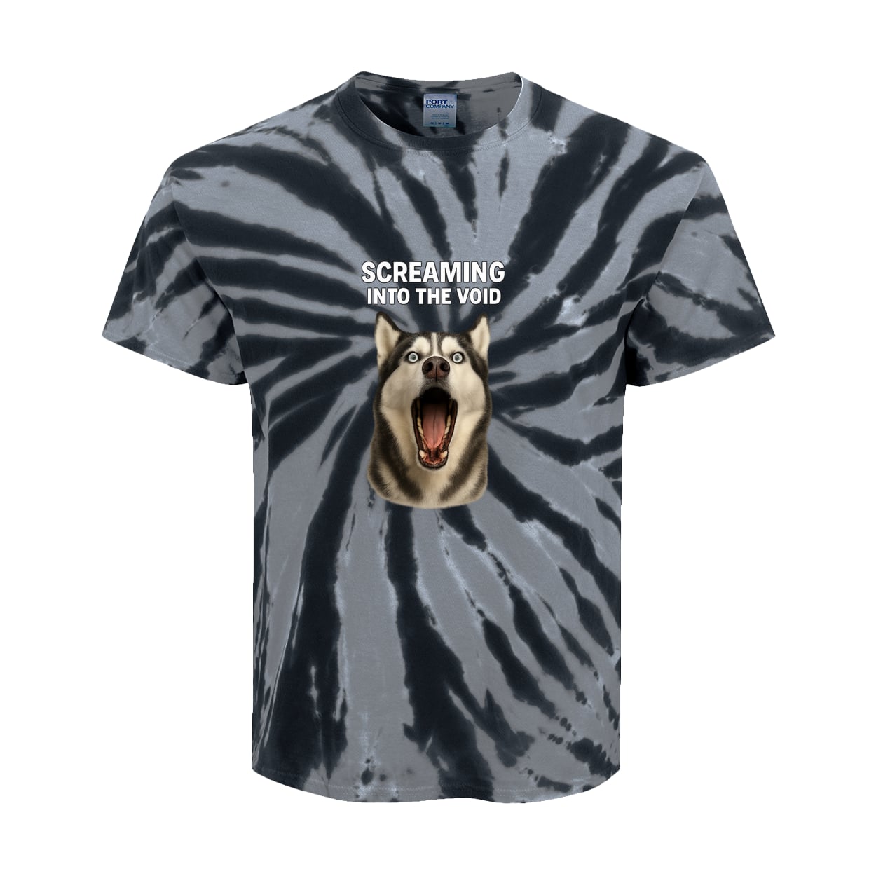 PC147Y Port & Company Kids Tie-Dye Tee - Black