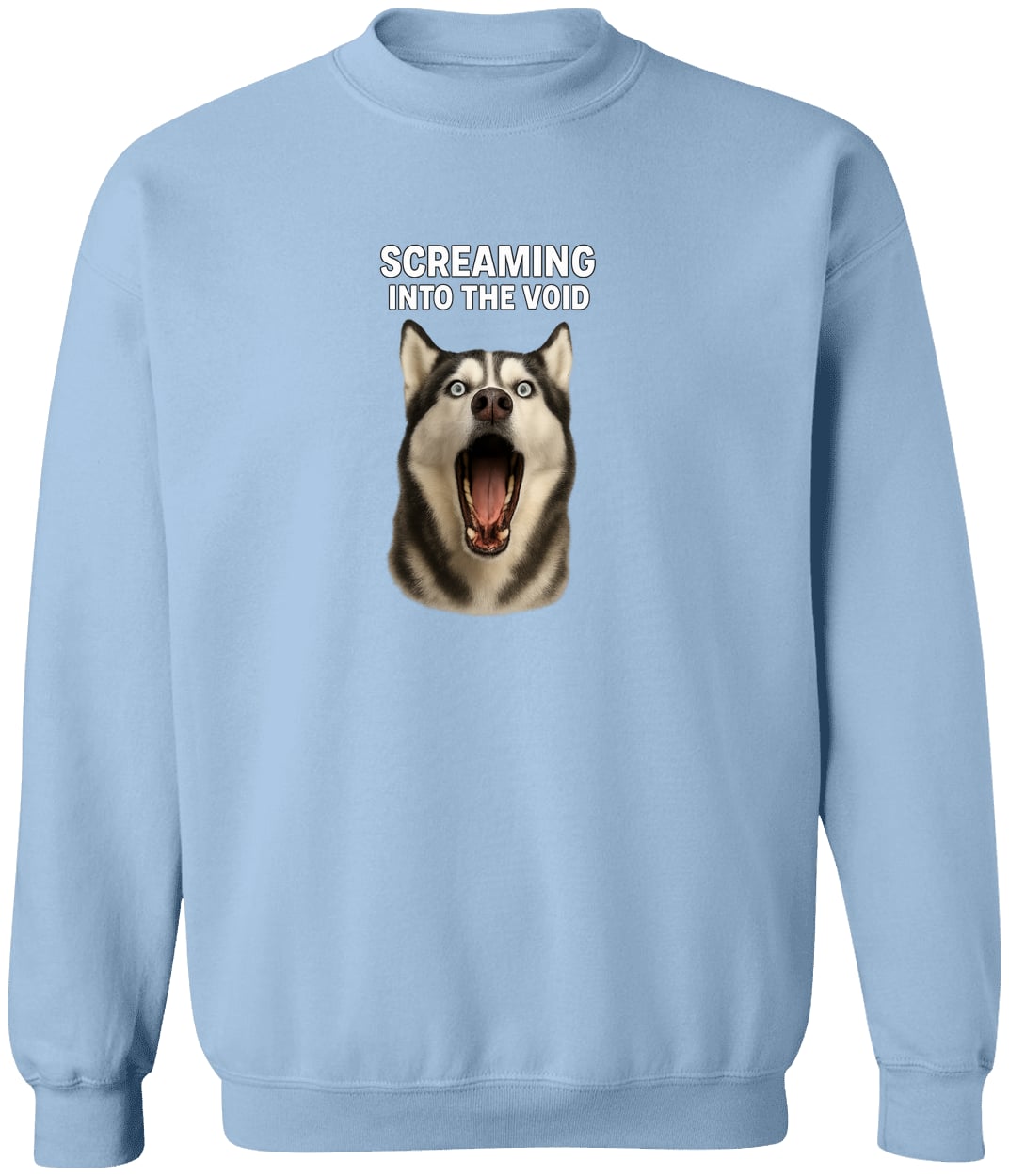 G180 Gildan Crewneck Pullover Sweatshirt - Light Blue