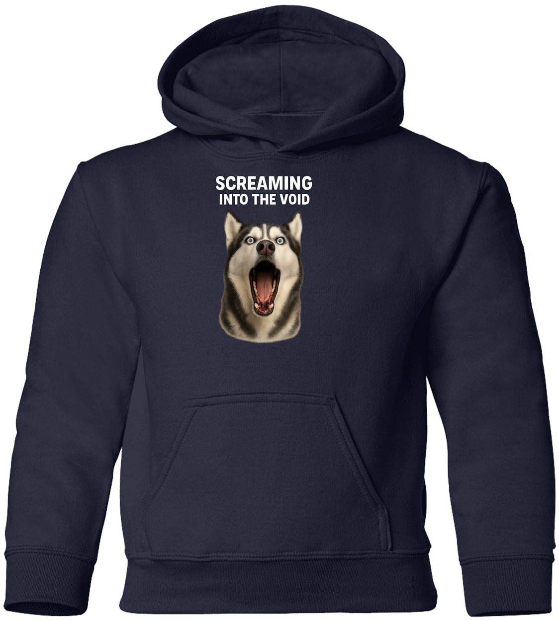 G185B Gildan Youth Pullover Hoodie - Navy