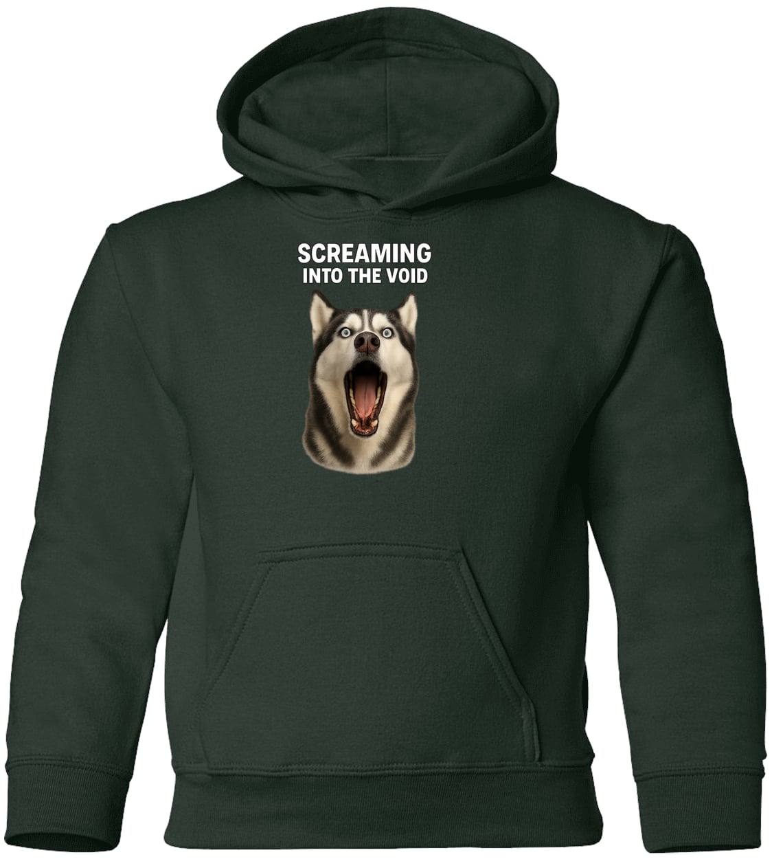 G185B Gildan Youth Pullover Hoodie - Forest Green