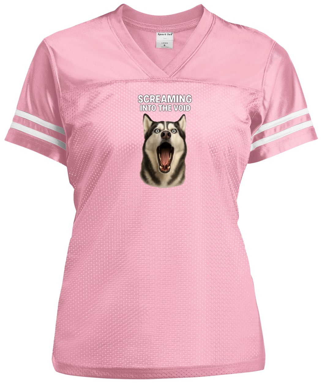 LST307 Sport-Tek Ladies' Replica Jersey - Light Pink/White