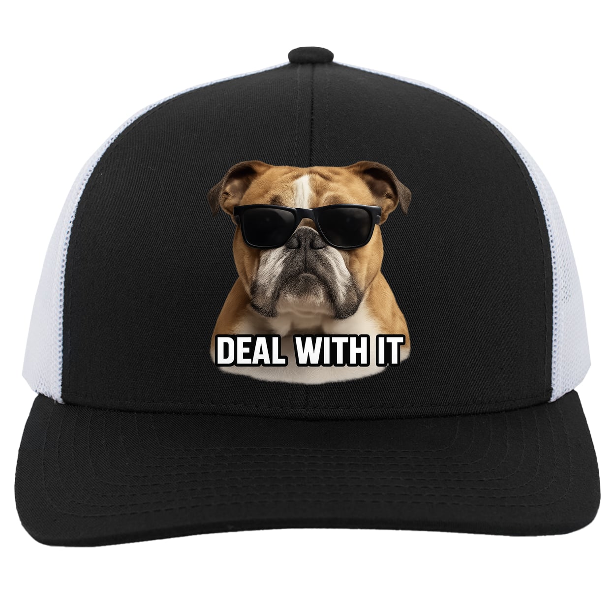 104C Trucker Snap Back - Black/White