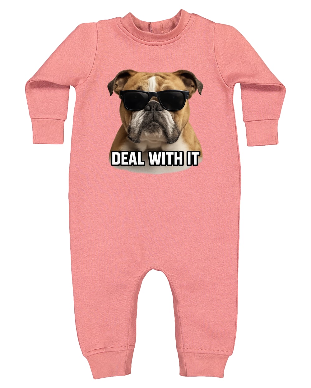 4447 Rabbit Skins Infant Fleece One-Piece Bodysuit - Mauvelous