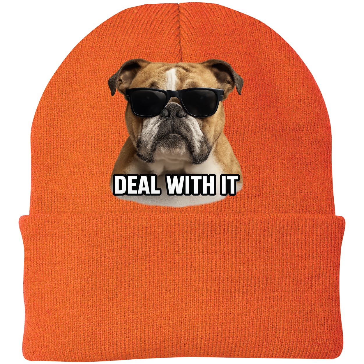 CP90 Port & Company Knit Beanie - Neon Orange