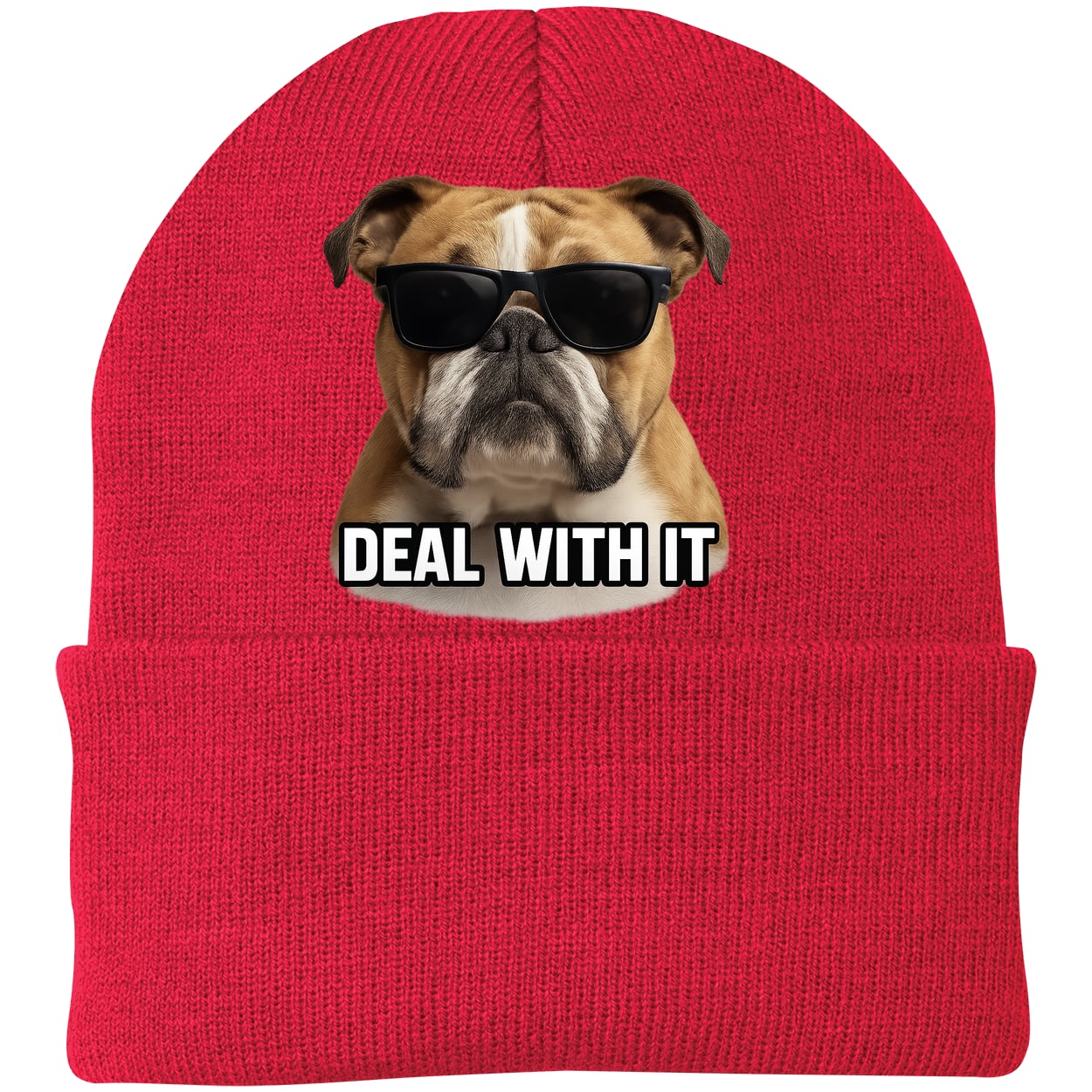 CP90 Port & Company Knit Beanie - Athletic Red