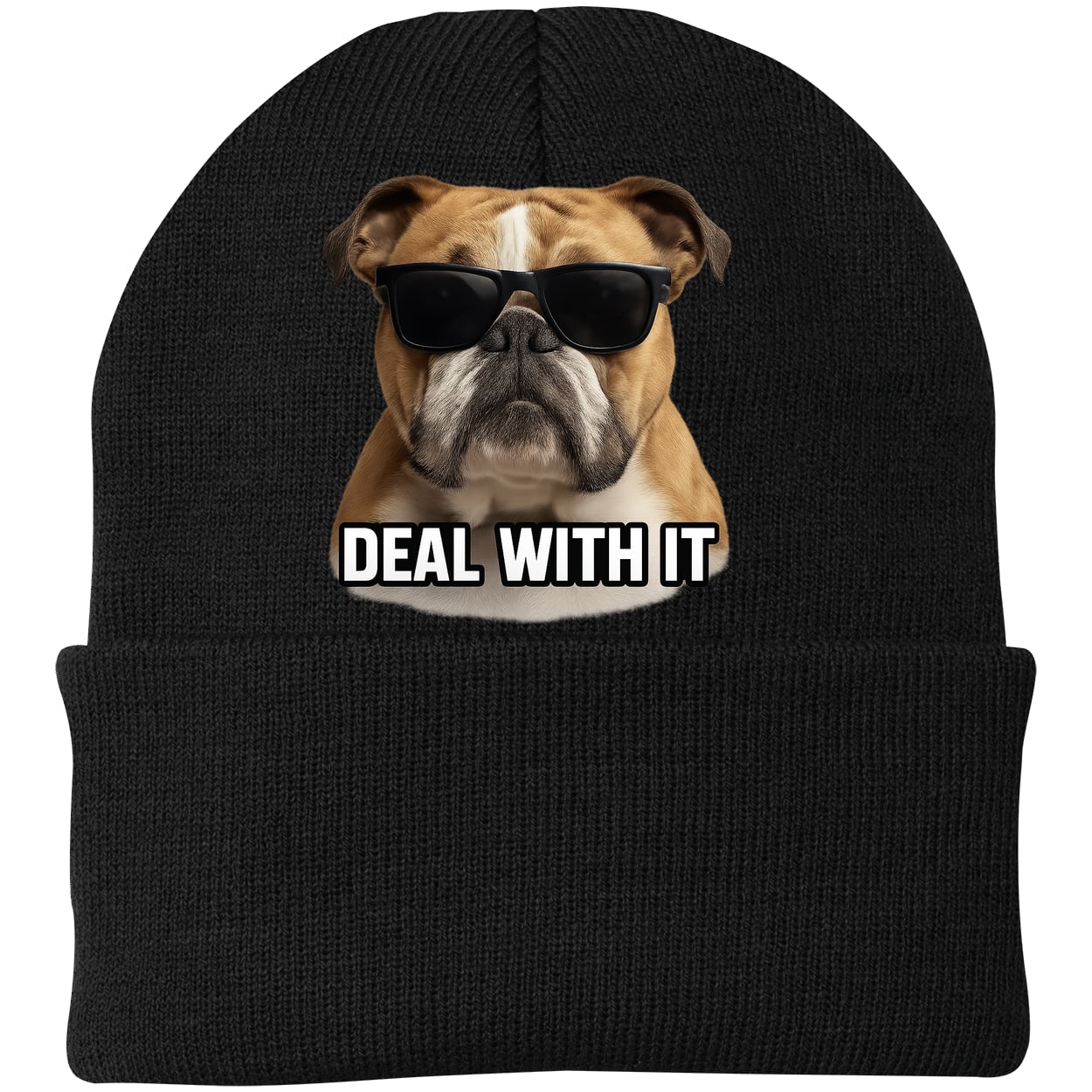 CP90 Port & Company Knit Beanie - Black