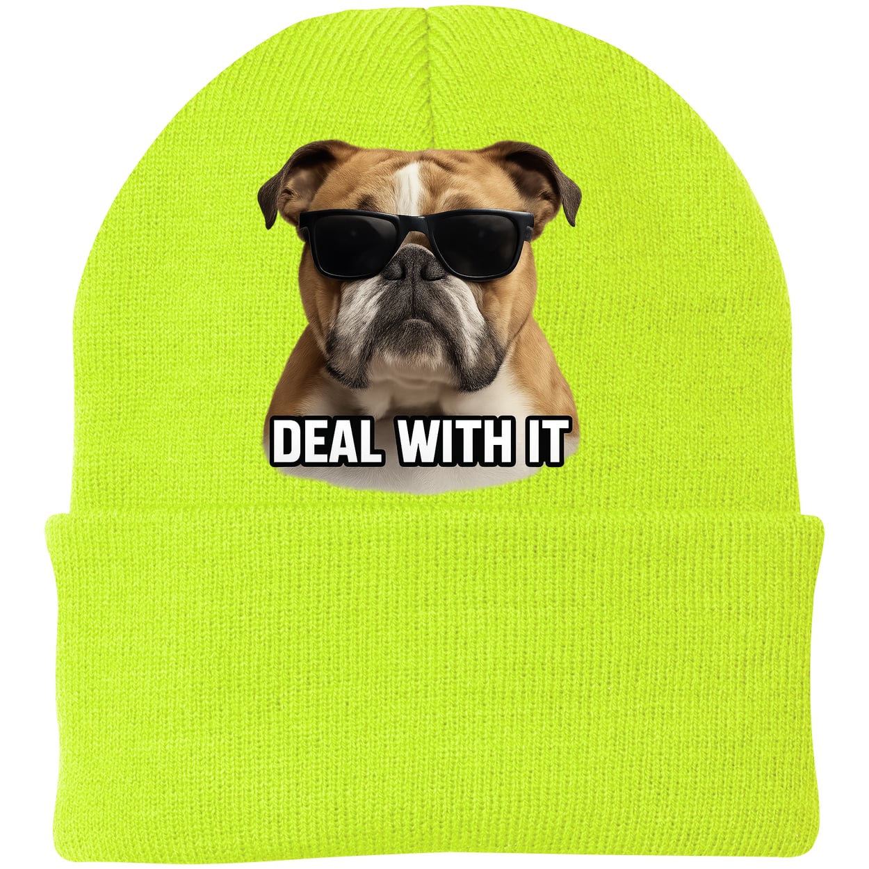 CP90 Port & Company Knit Beanie - Neon Yellow