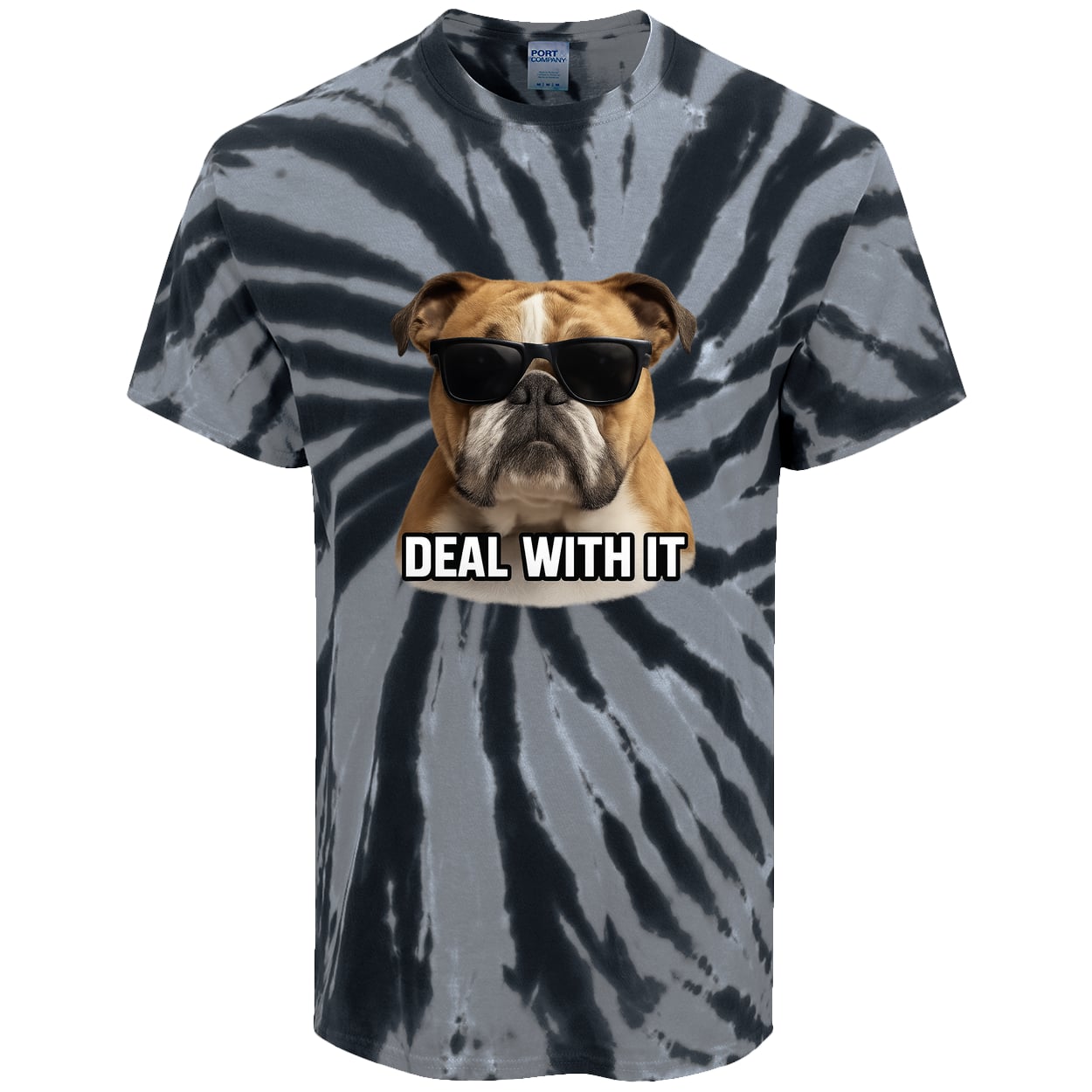PC147 Port & Company Tie-Dye Tee - Black