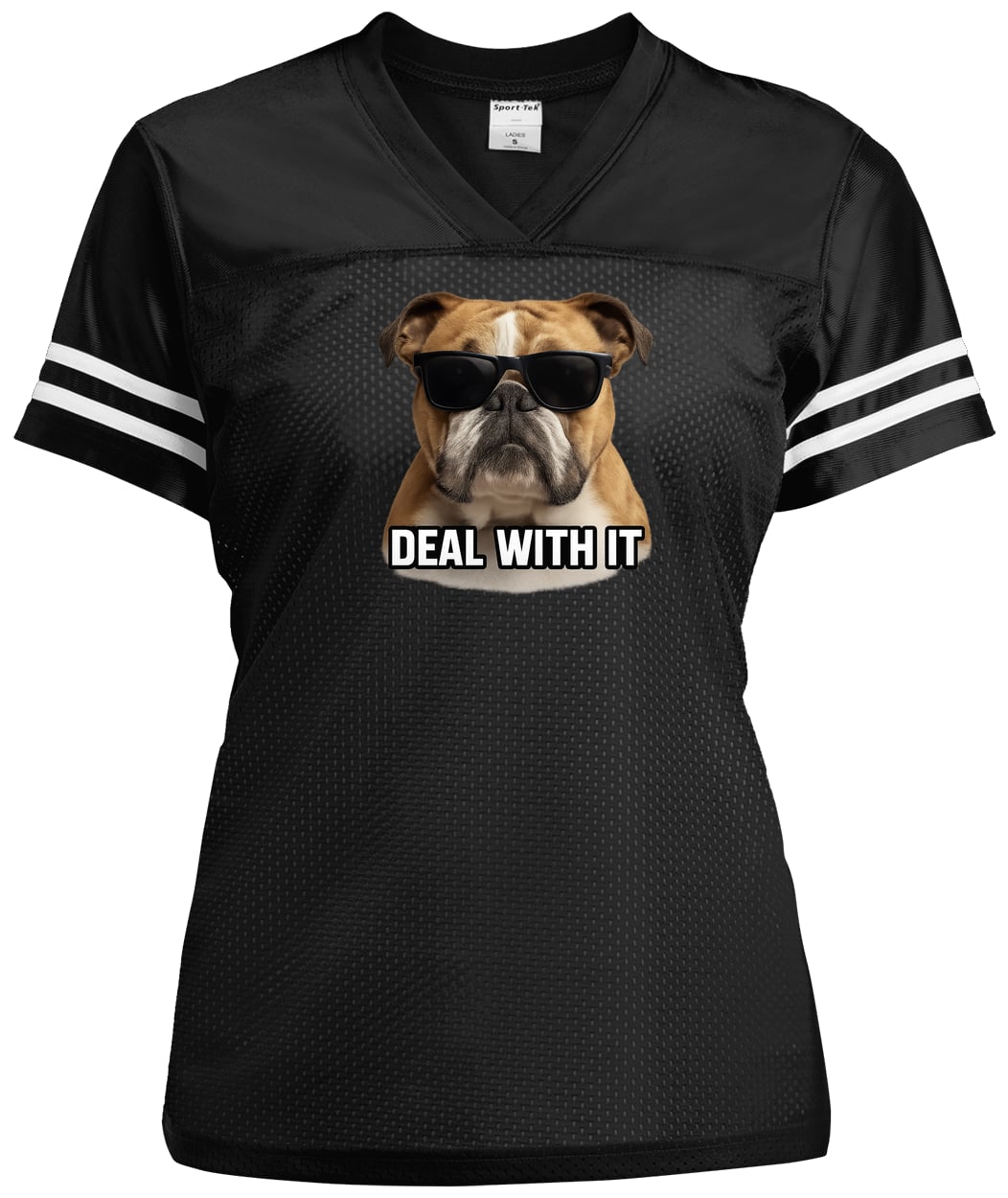 LST307 Sport-Tek Ladies' Replica Jersey - Black/White