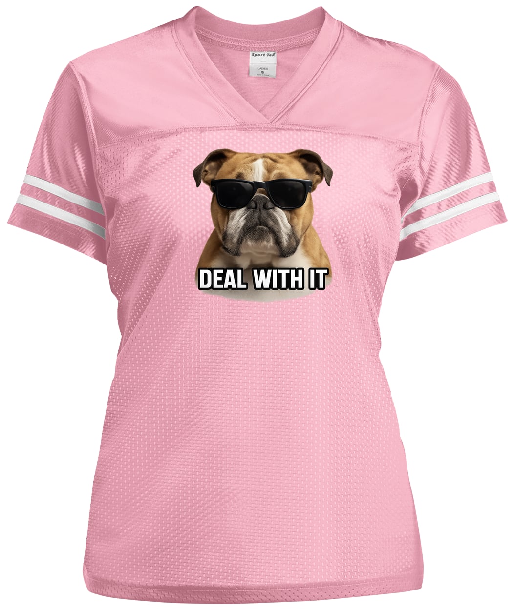 LST307 Sport-Tek Ladies' Replica Jersey - Light Pink/White