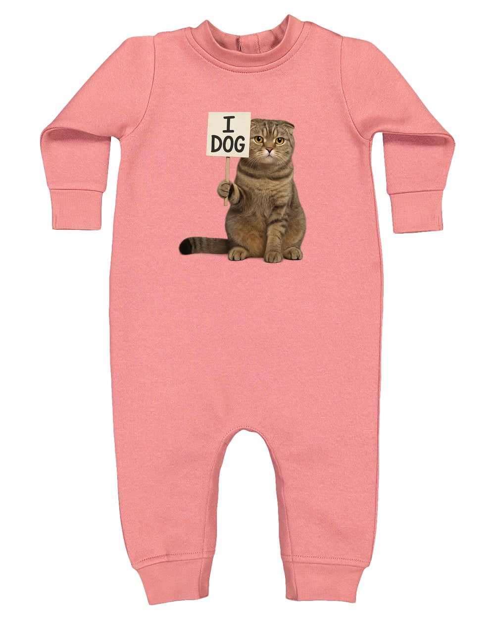 4447 Rabbit Skins Infant Fleece One-Piece Bodysuit - Mauvelous