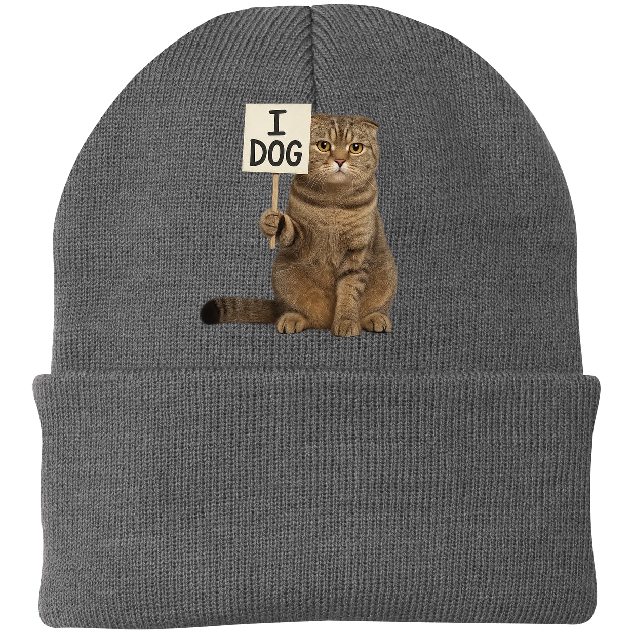 CP90 Port & Company Knit Beanie - Athletic Oxford