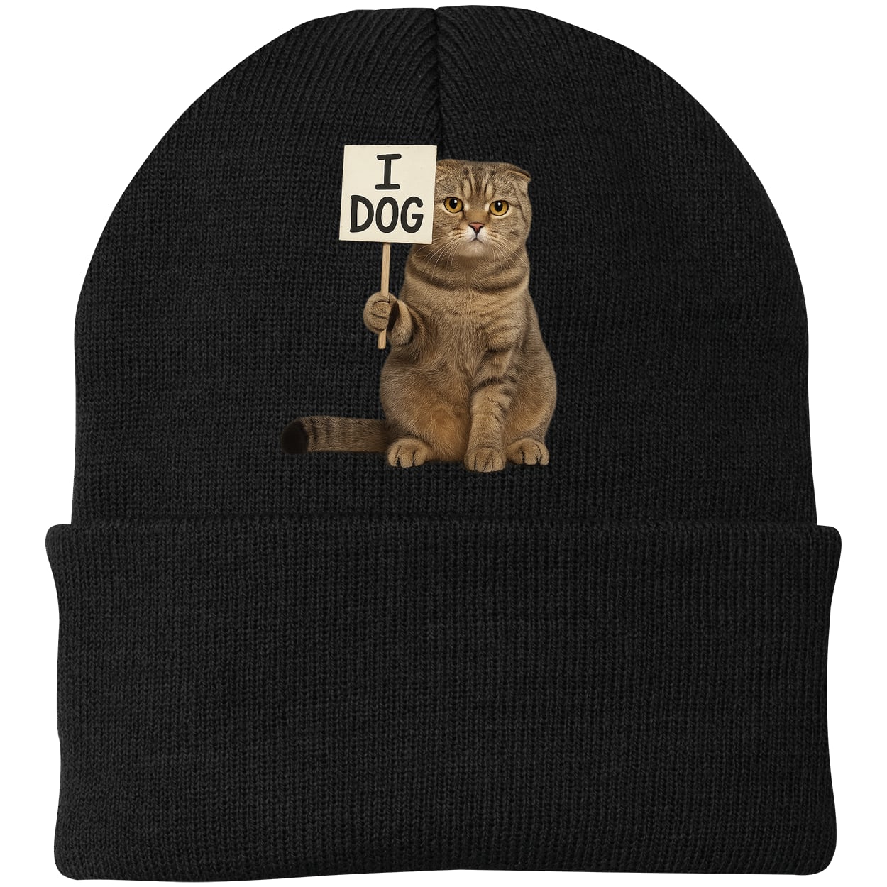 CP90 Port & Company Knit Beanie - Black