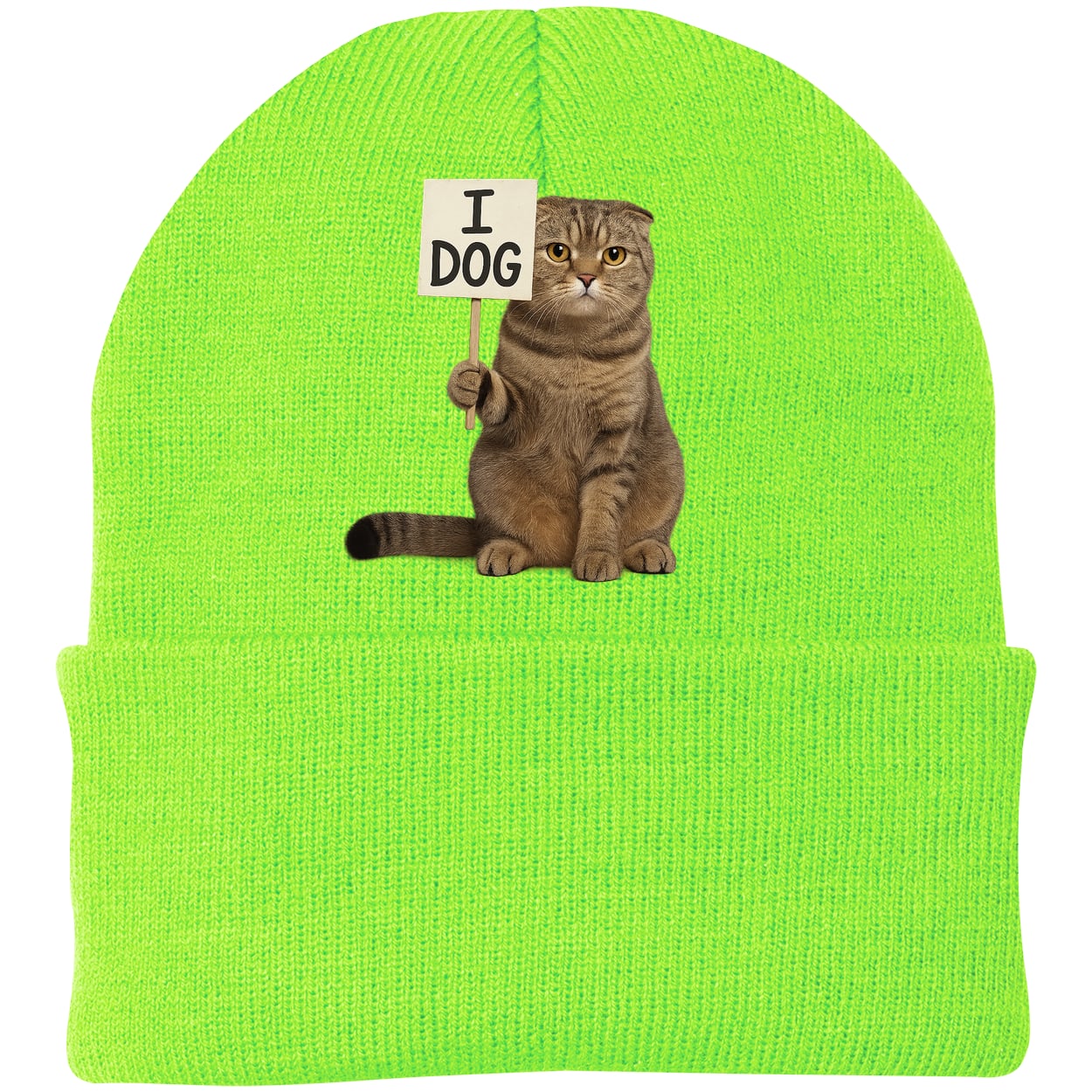 CP90 Port & Company Knit Beanie - Neon Green