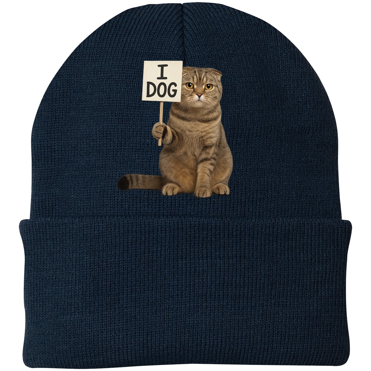 CP90 Port & Company Knit Beanie - Navy