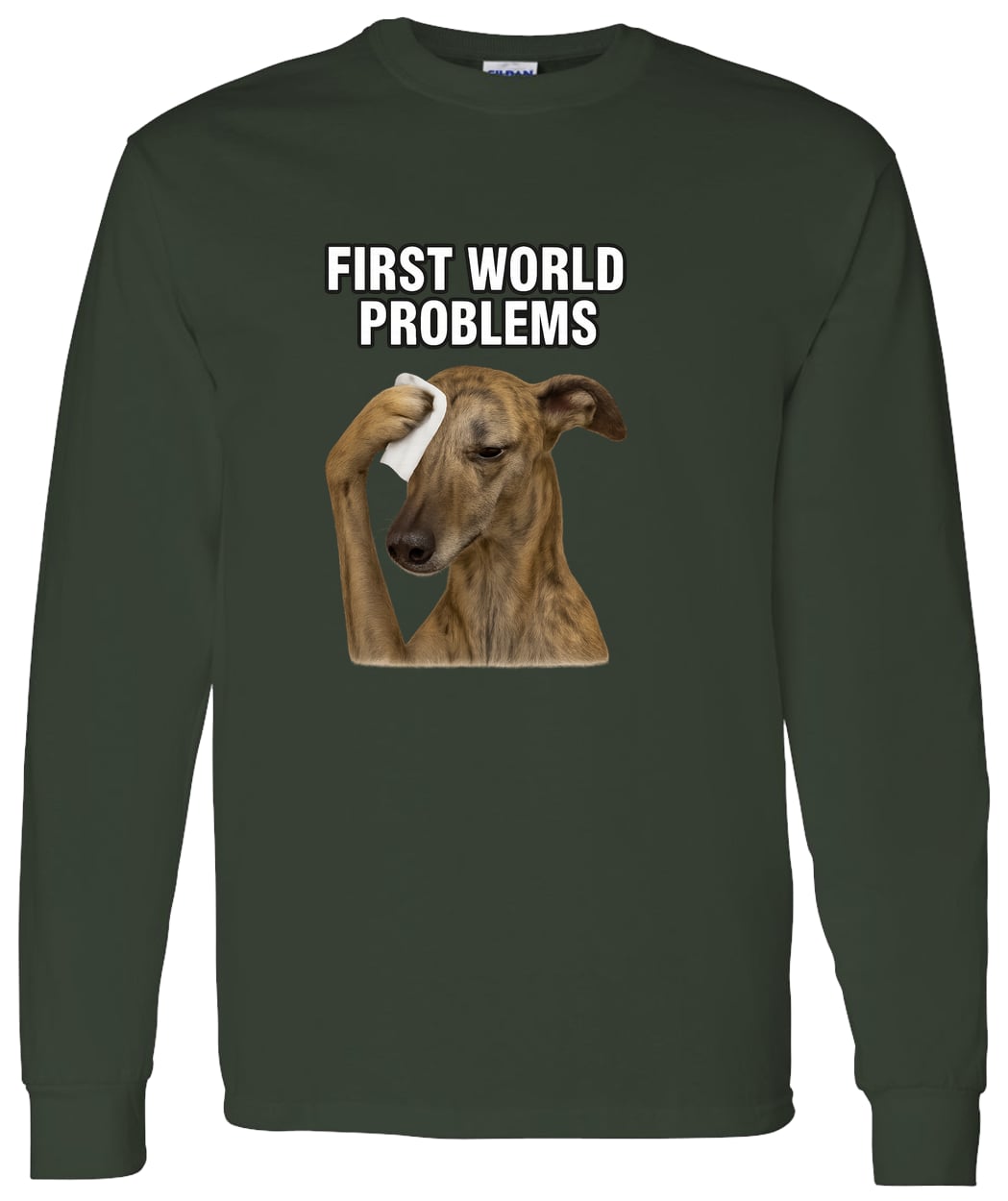G540 LS T-Shirt 5.3 oz. - Forest Green