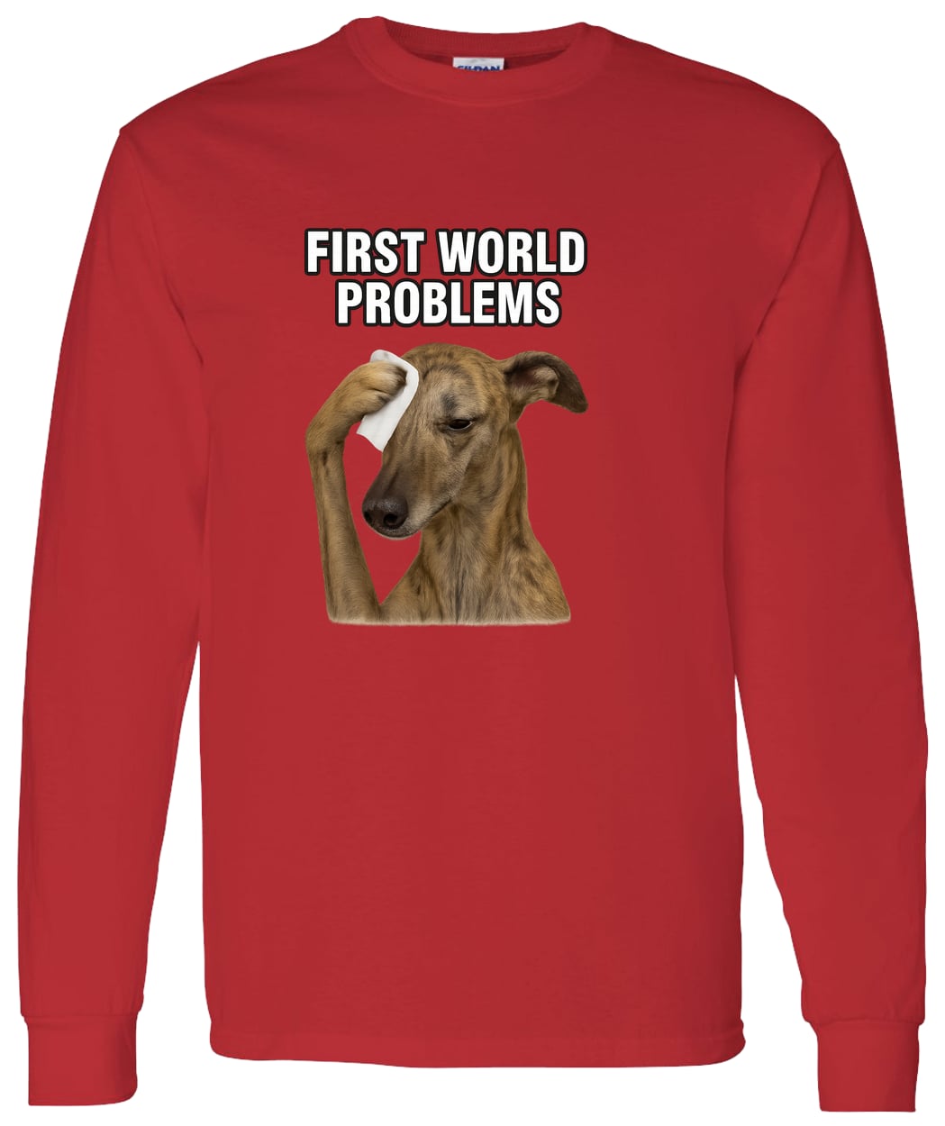 G540 LS T-Shirt 5.3 oz. - Red