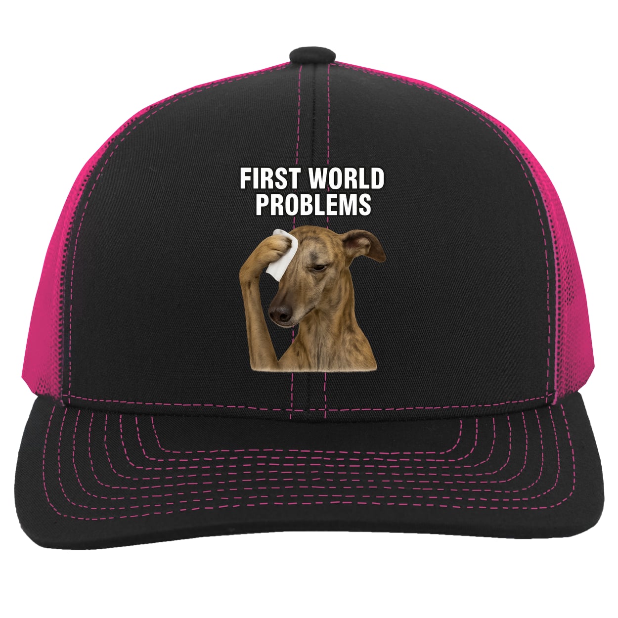 104C Trucker Snap Back - Black/Pink