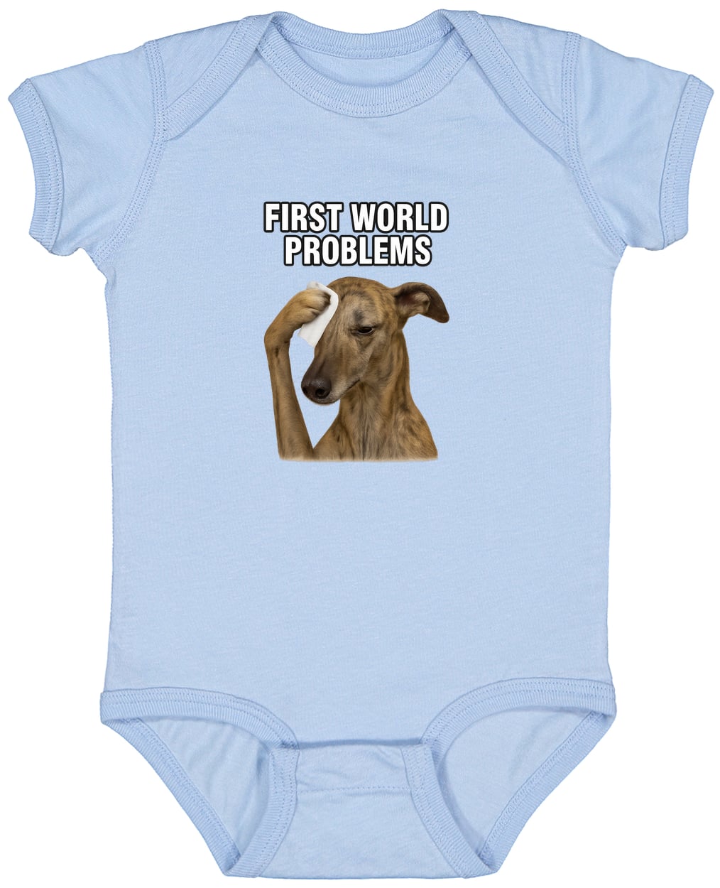 4424 Infant Fine Jersey Bodysuit - Light Blue
