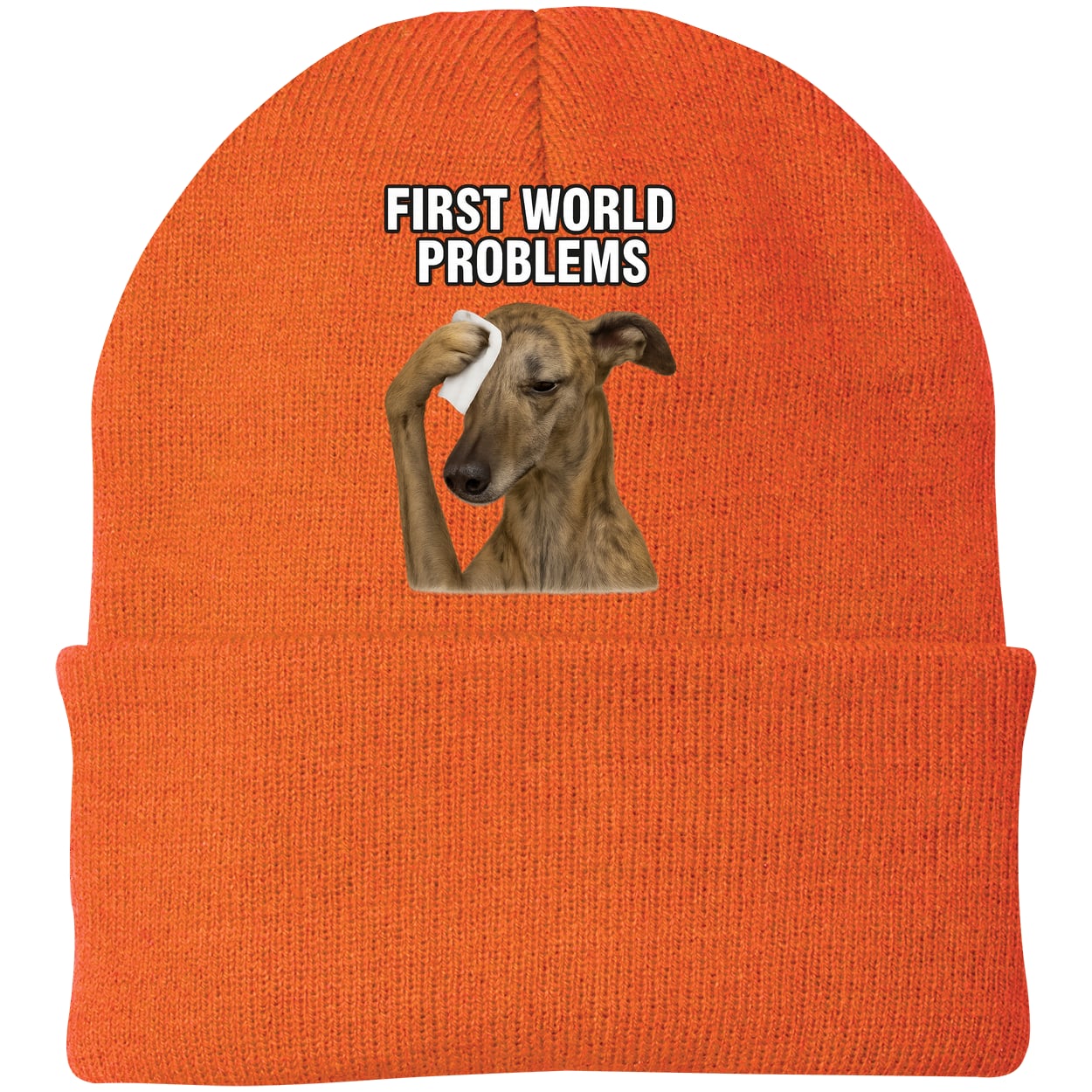 CP90 Port & Company Knit Beanie - Neon Orange