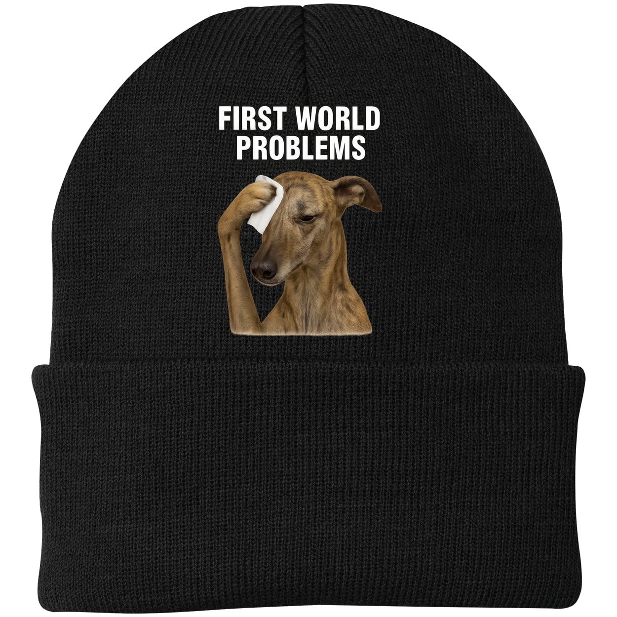 CP90 Port & Company Knit Beanie - Black