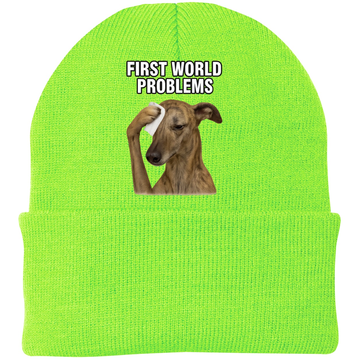 CP90 Port & Company Knit Beanie - Neon Green