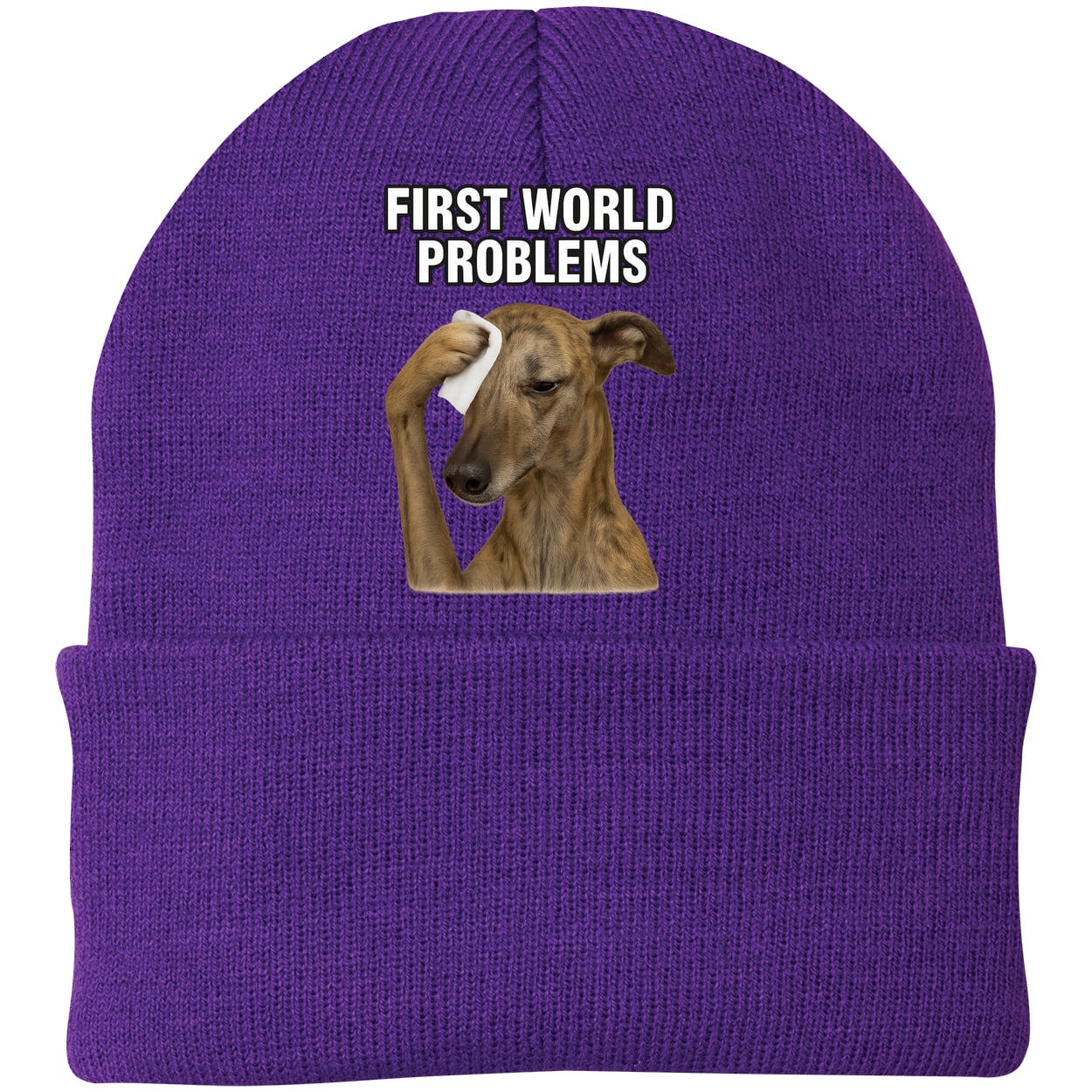 CP90 Port & Company Knit Beanie - Athletic Purple