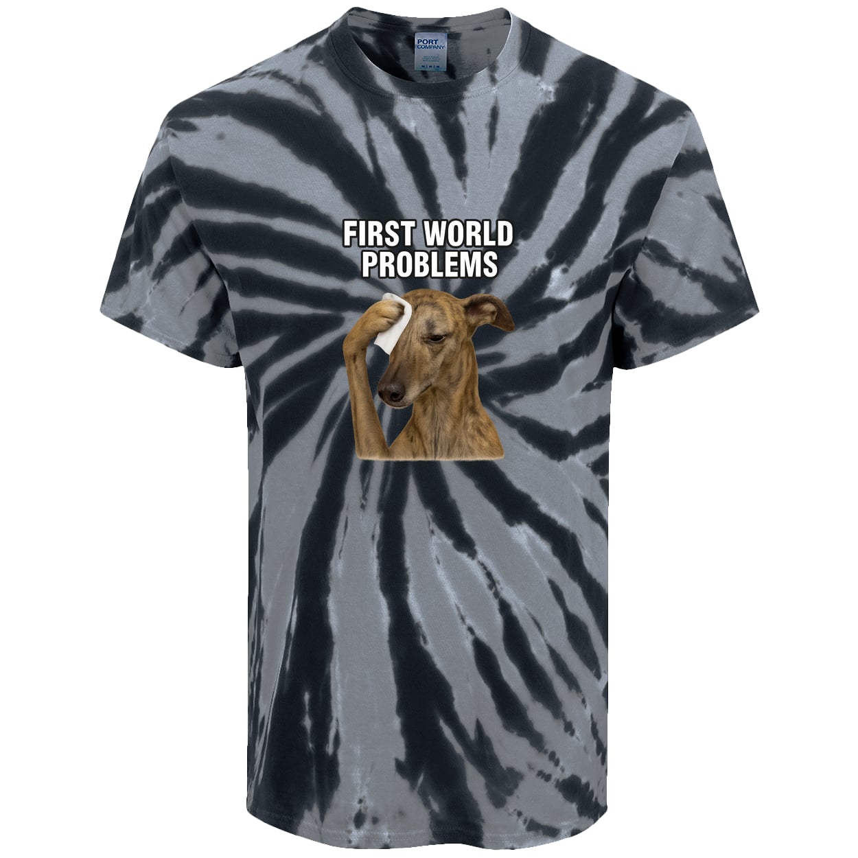 PC147 Port & Company Tie-Dye Tee - Black
